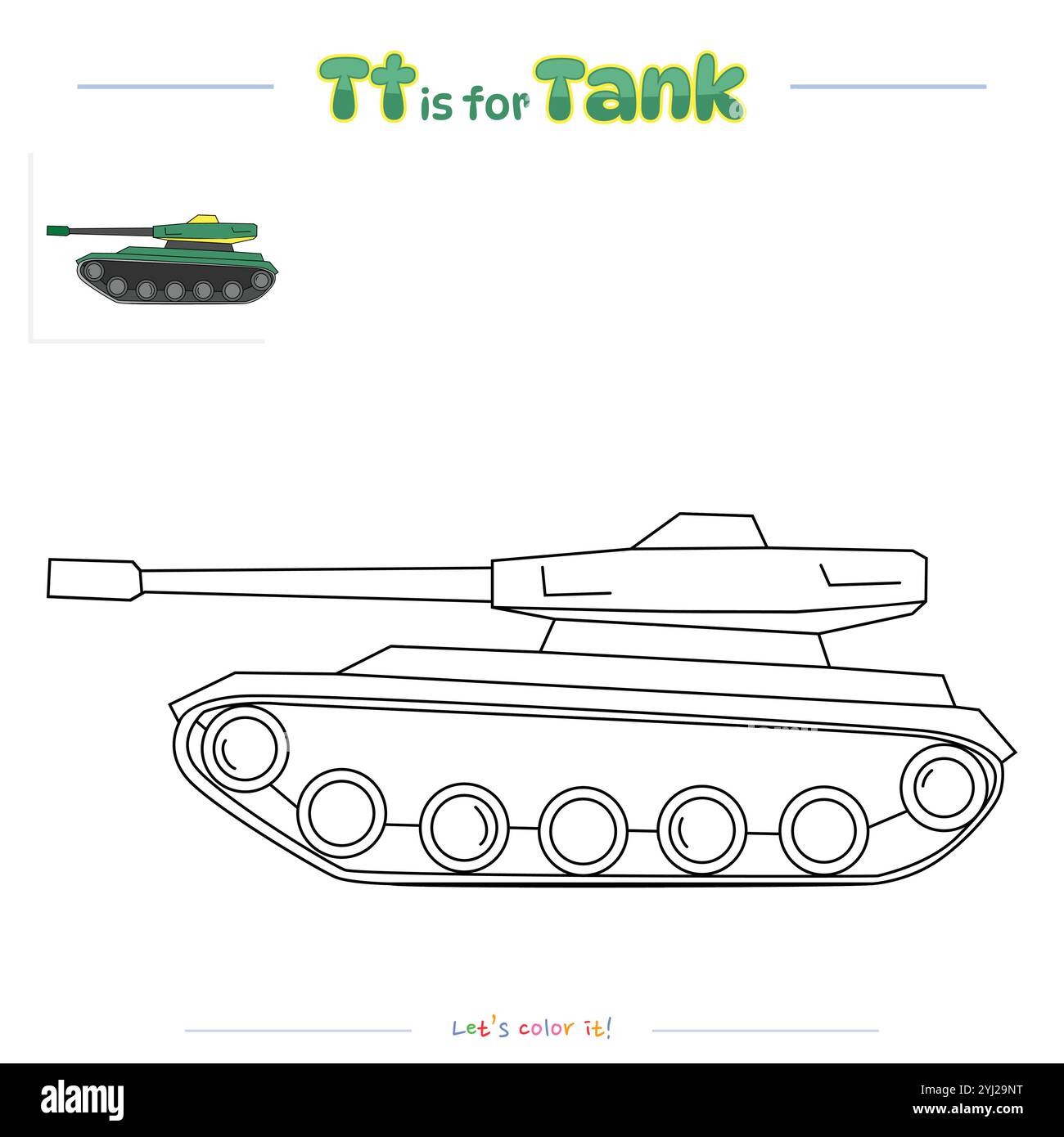 Ausmalseiten und Lernen der Alphabet-Sammlung Stock Vektor