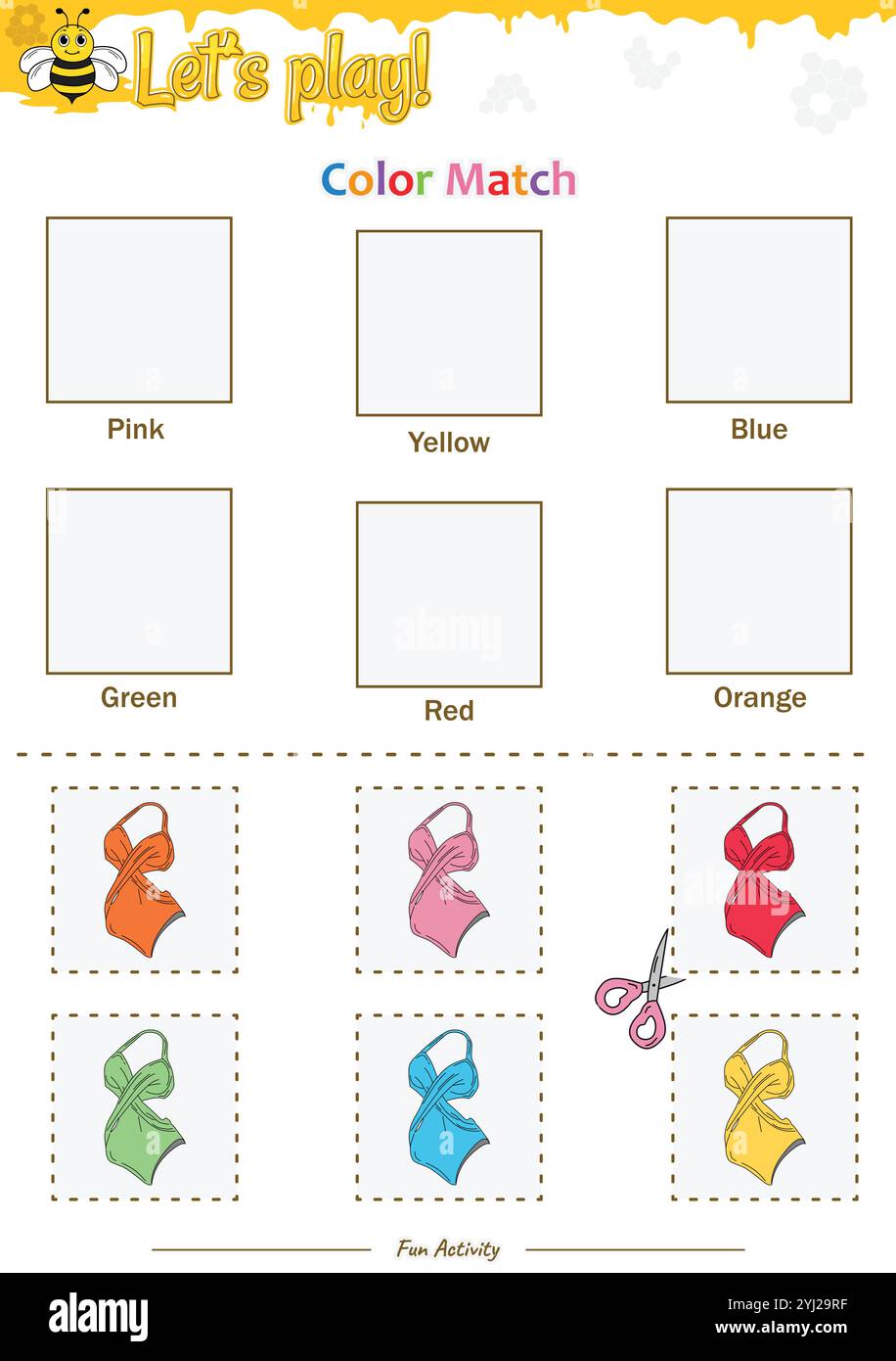 Farbanpassung im Beehive-Design Stock Vektor