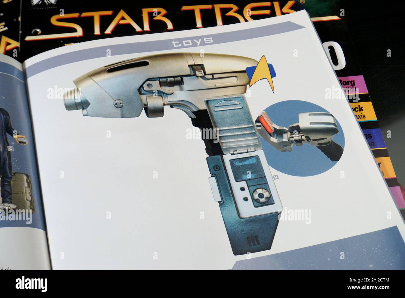 Spielzeuge Star Trek Phaser Waffe - Fan Kollektion Stockfoto