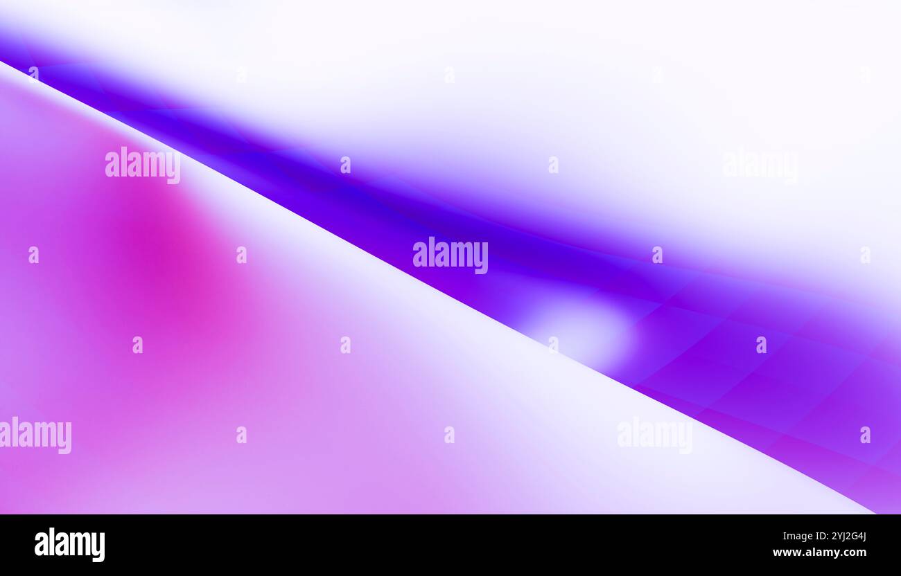 Abstrakter violetter und rosafarbener Hintergrund mit einem glatten Wellendesign. Stockfoto