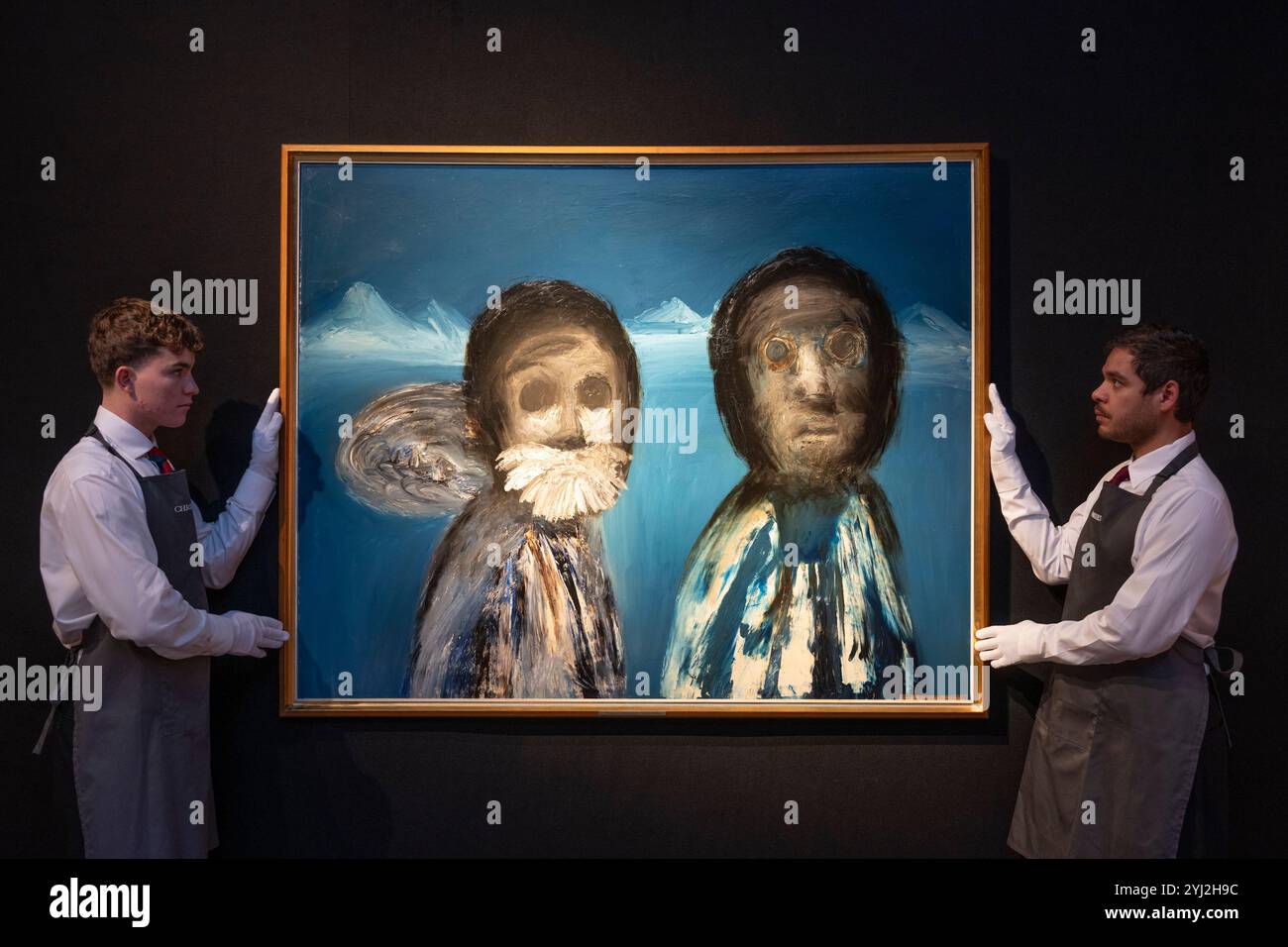 Christie's, London, Großbritannien. November 2024. Die Private Collection of Mary and Alan Hobart: Pioneers of Modern British and Irish Art findet am 19. November in London statt. Die Hobarts, Gründer der Pyms Gallery im Jahr 1974, berieten Institutionen wie die National Gallery of Ireland und zahlreiche namhafte private Sammler. Zu den Höhepunkten gehören: Sir Sidney Robert Nolan, O.M., R.A. (1917-1992), Explorers (Antarktis), 1964, geschätzte £20.000-30.000. Quelle: Malcolm Park/Alamy Live News Stockfoto