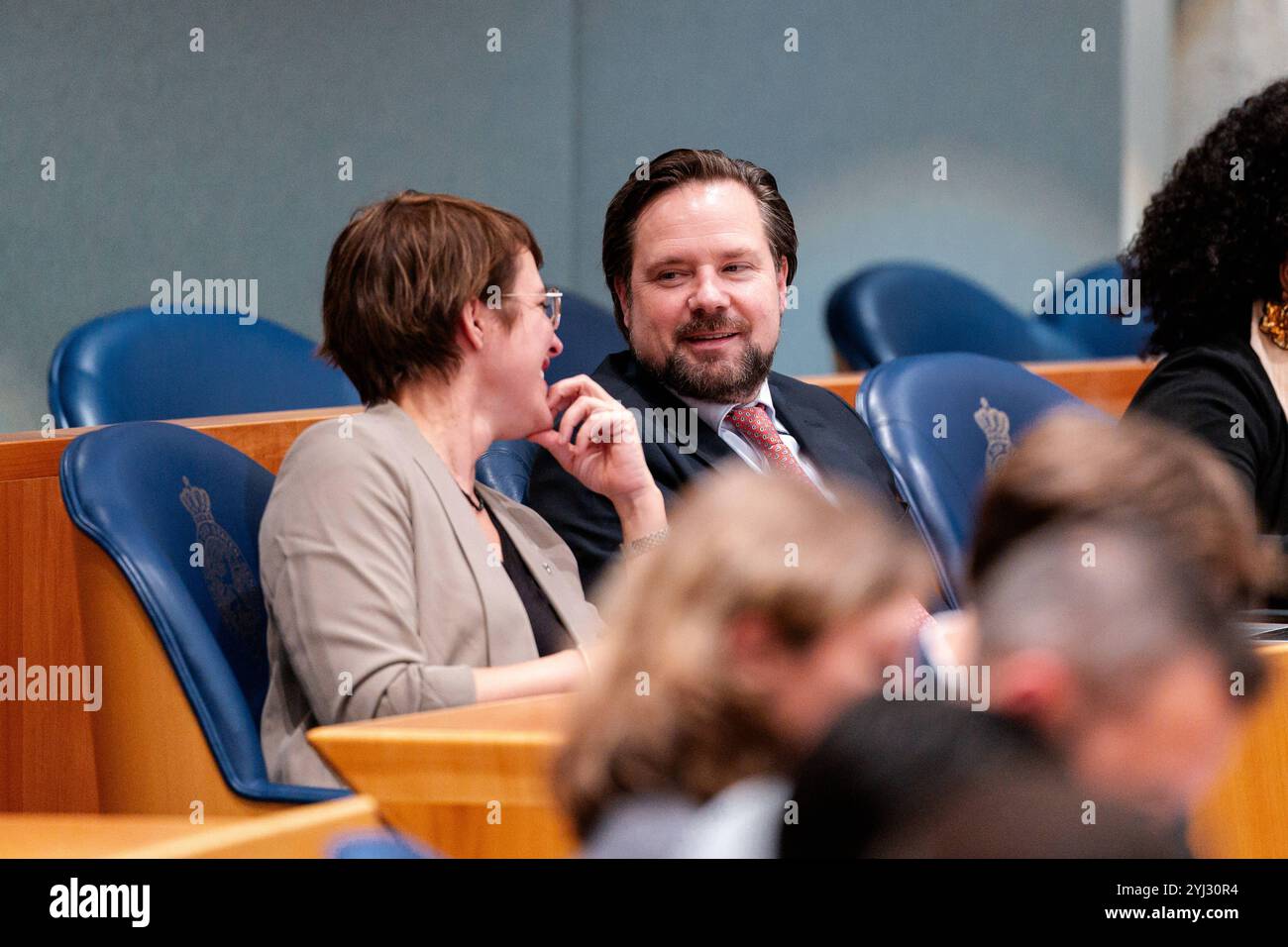 12. NOVEMBER 2024 Niederländisch Tweede Kamer Plenardebatte DEN HAAG, NIEDERLANDE - 12. NOVEMBER: Diederik Boomsma NSC während der Plenardebatte im Tweede Kamer am 12. November 2024 in den Haag, Niederlande. Den Haag Tweede Kamer Niederlande Inhalte können nicht direkt oder indirekt über Dritte in den Niederlanden weiterverbreitet werden. Copyright: XJohnxBeckmannx Stockfoto