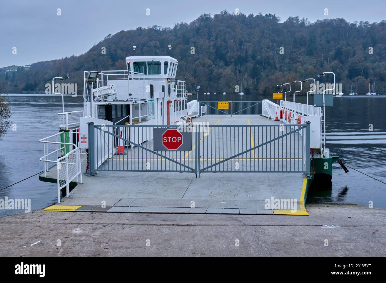 Die Windermere Ferry, The Mallard, in Bowness-on-Windermere, Lake District, Cumbria Stockfoto