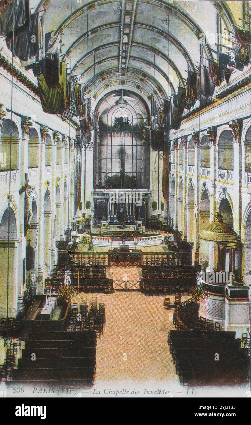 Vintage-Foto von Paris, VIIe, La Chapelle des Invalides. Frankreich. 1913 Stockfoto