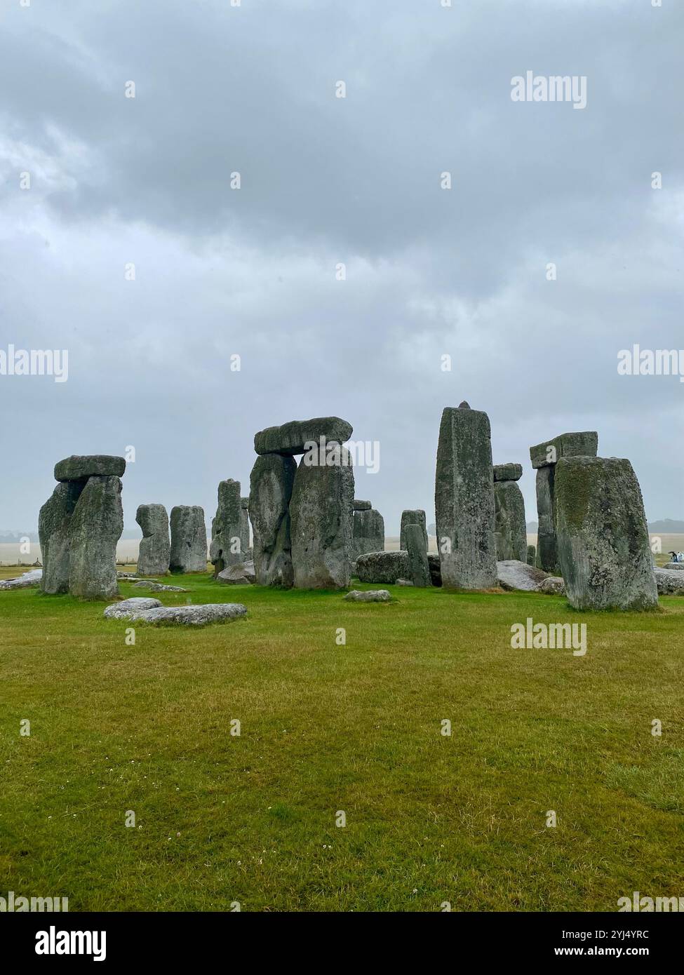Stonehenge in Salisbury, England - Smartphone-aufgenommenes Stockfoto