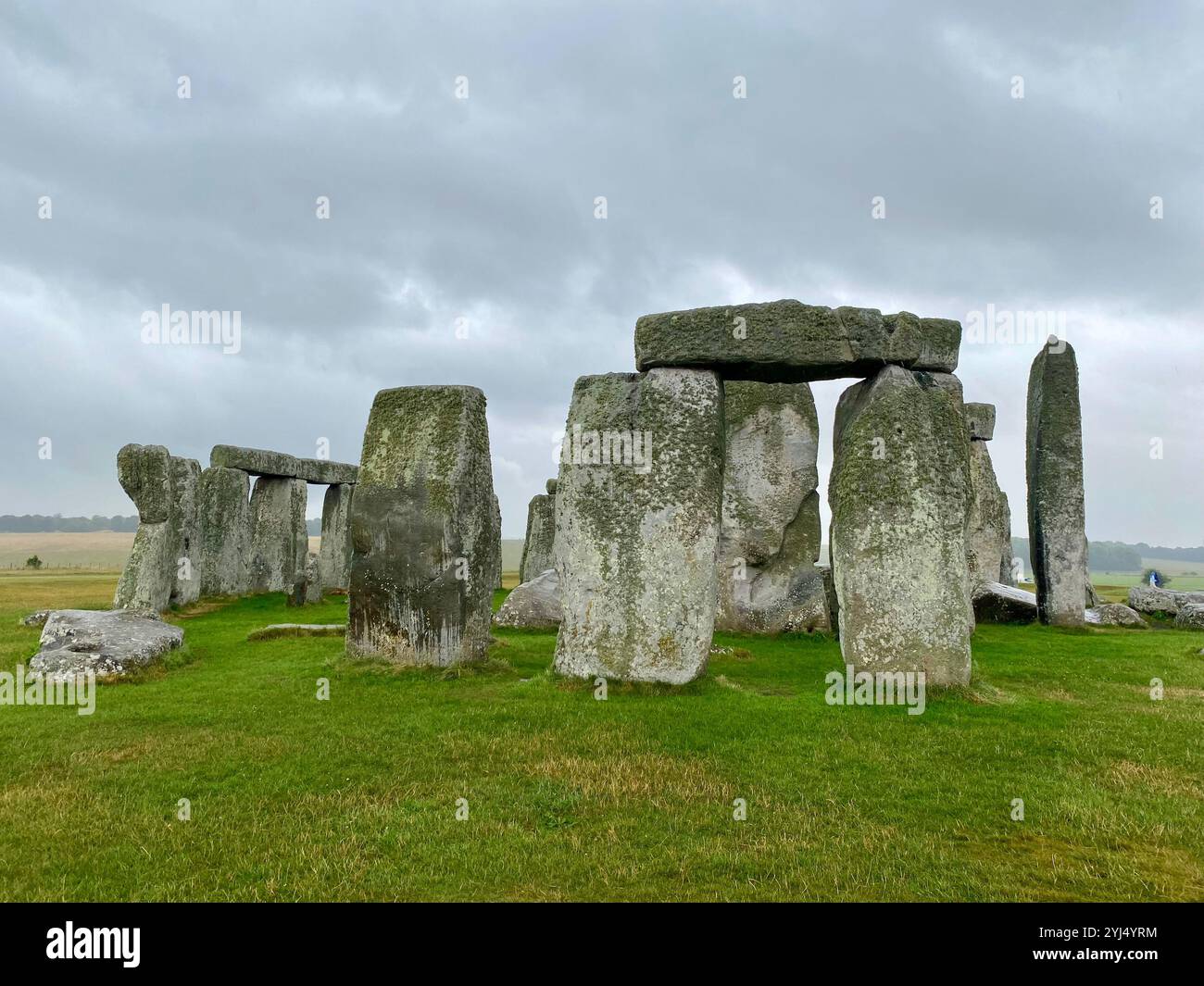 Stonehenge in Salisbury, England - Smartphone-aufgenommenes Stockfoto