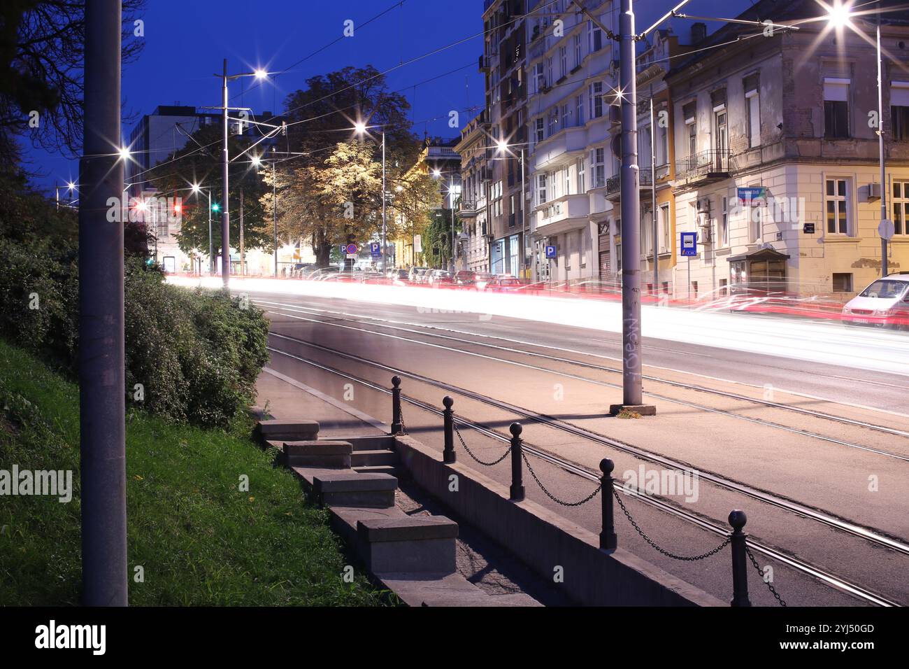 Belgrad Stadt - in der Nähe von Kalemegdan Stockfoto