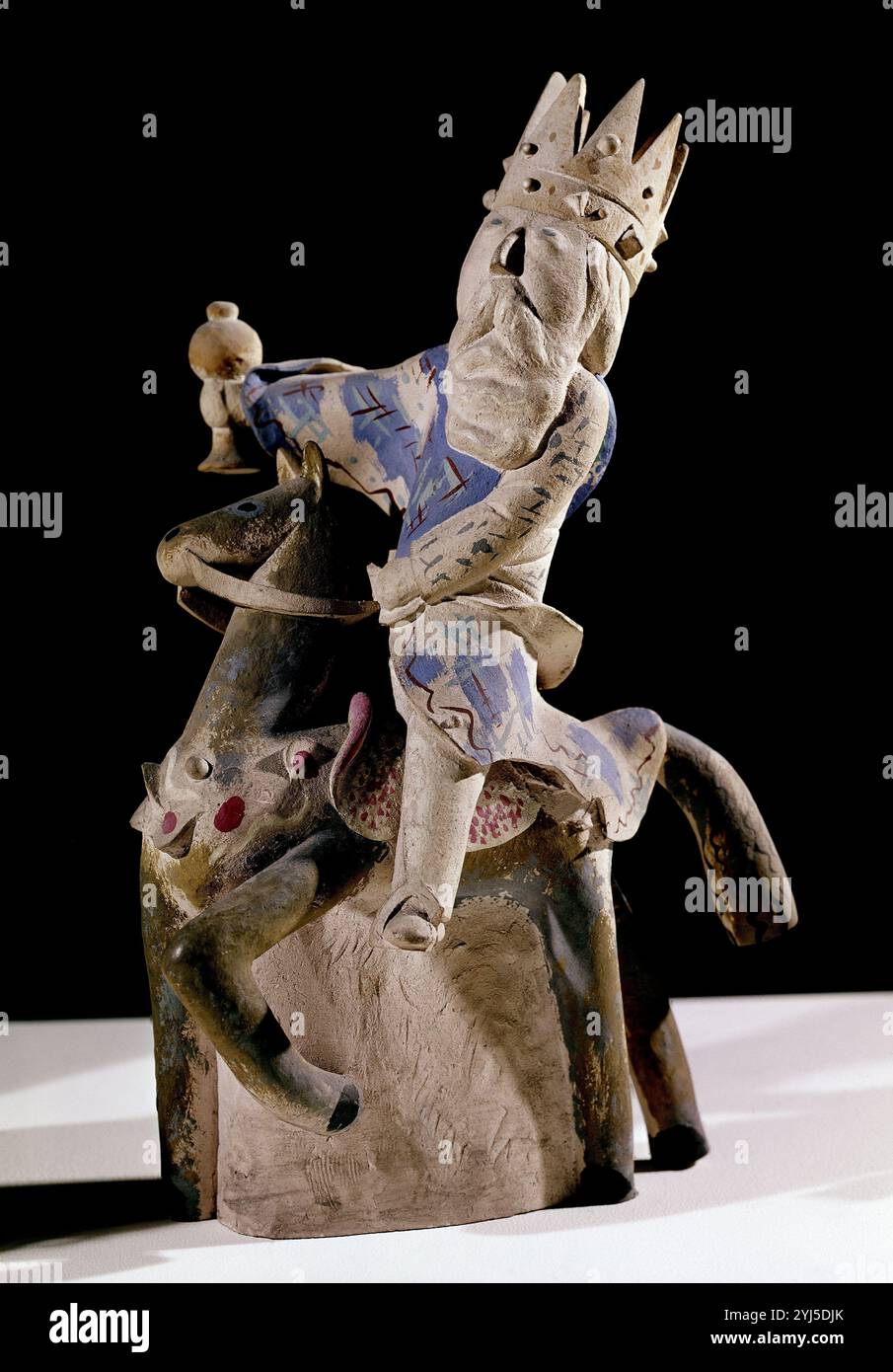 REY MAGO-CERAMICA. Autor: ANGEL FERRANT (1890-1961). ORT: MUSEO REINA SOFIA-ESCULTURA. MADRID. SPANIEN. Stockfoto