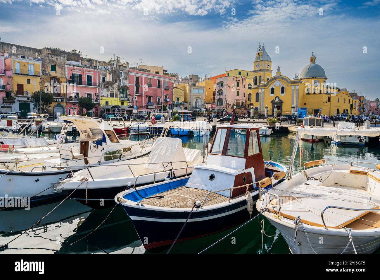 Marina Grande, Procida, Campania, Italien Stockfoto