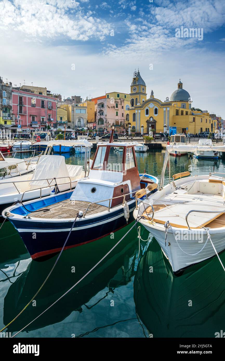 Marina Grande, Procida, Campania, Italien Stockfoto