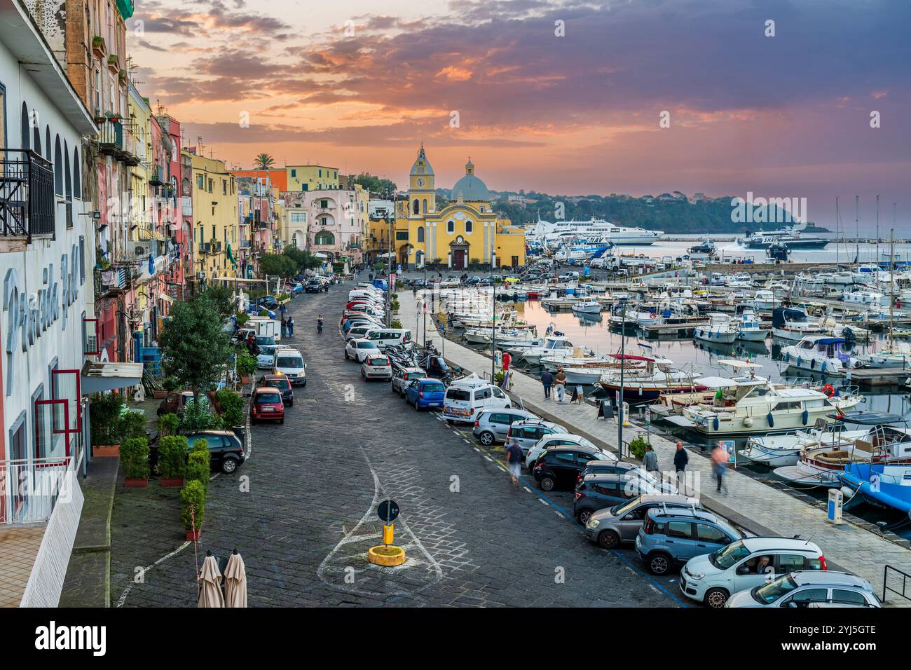 Marina Grande, Procida, Campania, Italien Stockfoto