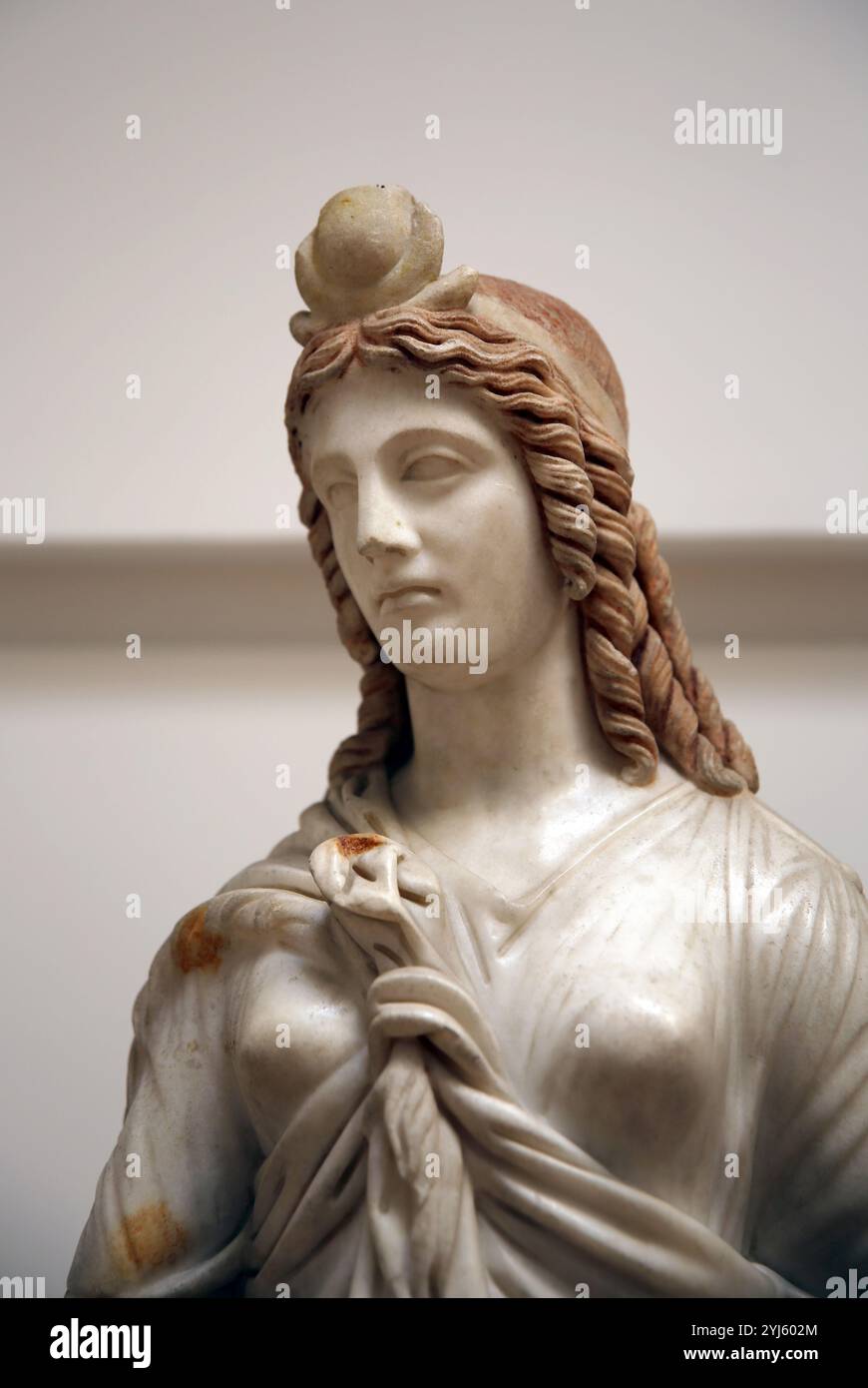 Kult der ägyptischen Götter Isis. Statue. Rom, Via Porta Latina. Ende 2. Bis Anfang 3. Jahrhundert n. Chr. Nationales Römisches Museum. Diokletianbäder. Rom. Italien. Stockfoto