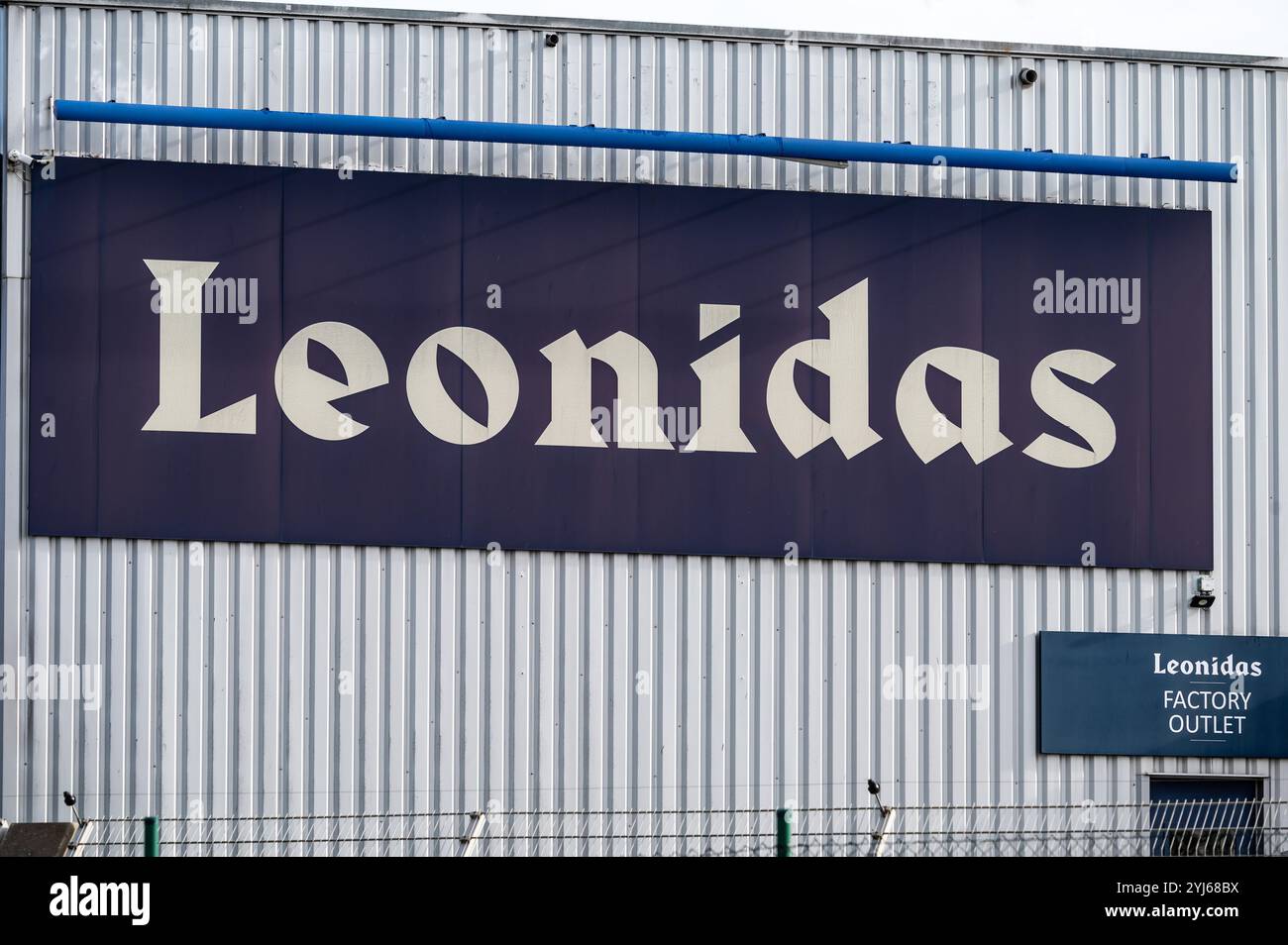 Leonidas belgische Schokoladenfabrik und Outlet Store in Anderlecht, Brüssel-Hauptstadt, Belgien, 11. November 2024 Stockfoto