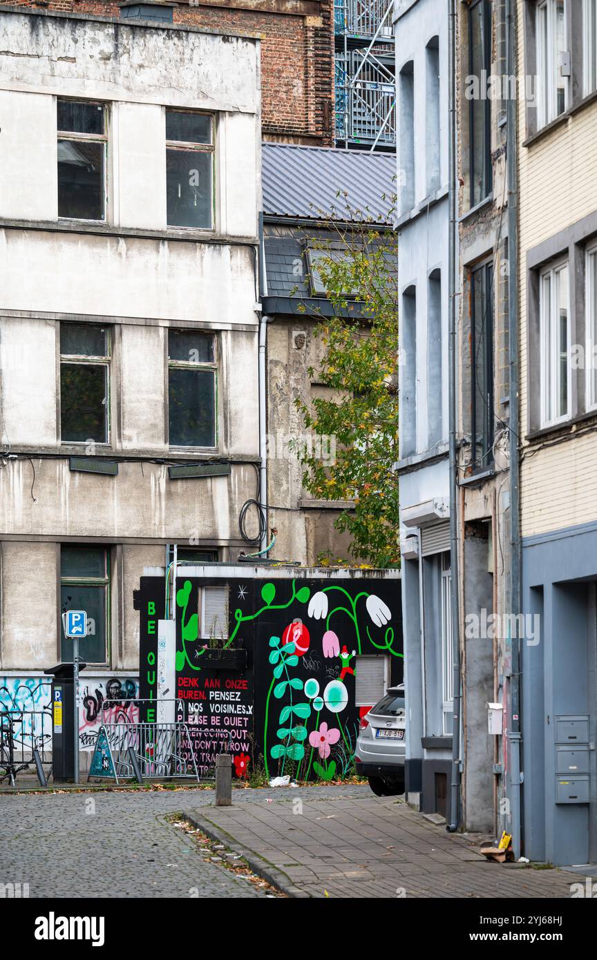 Örtliches Kulturzentrum de Vaartkapoen in Molenbeek, Brüssel-Hauptstadtregion, Belgien, 11. November 2024 Stockfoto