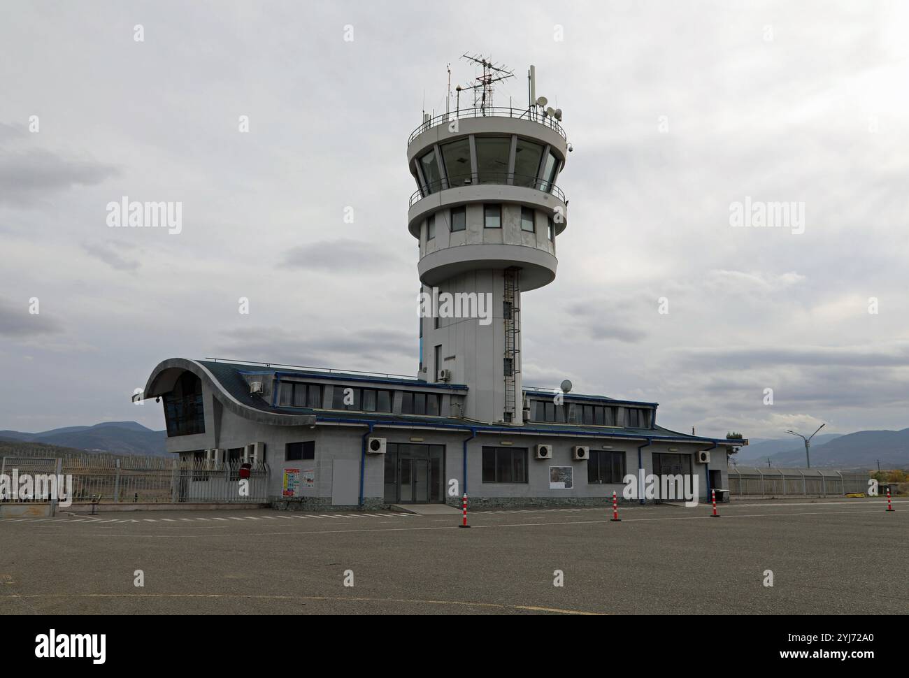 Flughafen aus der Sowjetzeit in Stepanakert in der Region Karabach in Aserbaidschan Stockfoto