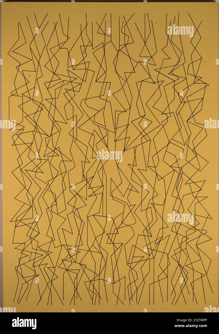 PINTURA ABSTRACTA- 1996. Autor: PABLO PALAZUELO (1916-2007). LAGE: GALERIA SOLEDAD LORENZO. MADRID. SPANIEN. Stockfoto