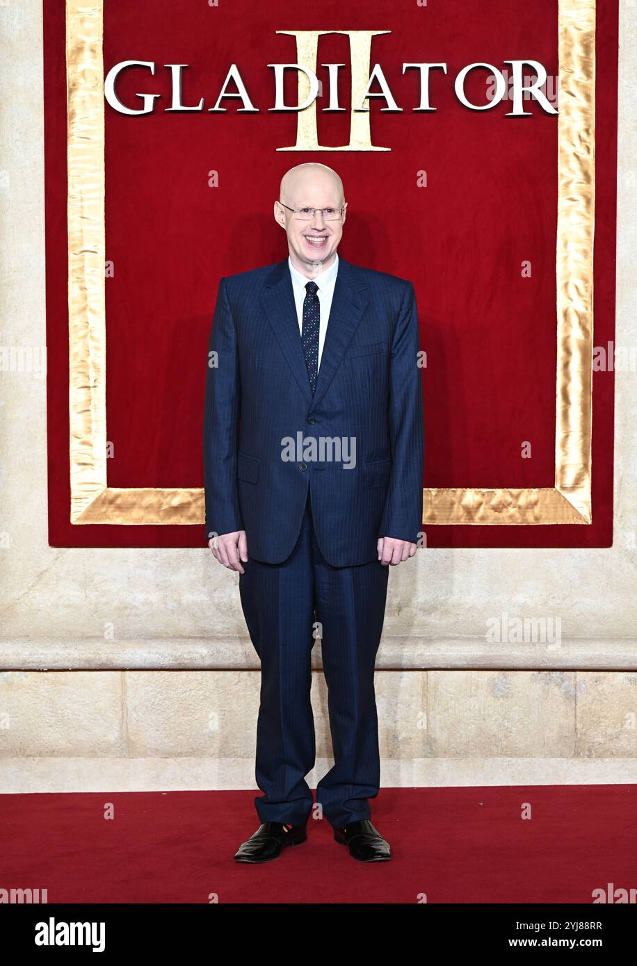 LONDON, GROSSBRITANNIEN. November 2024. Matt Lucas besucht „Gladiator II“ die Royal Film Performance und Global Premiere im ODEON Luxe, Leicester Square in London, Großbritannien. (Foto von 李世惠/siehe Li/Picture Capital) Credit: Siehe Li/Picture Capital/Alamy Live News Stockfoto