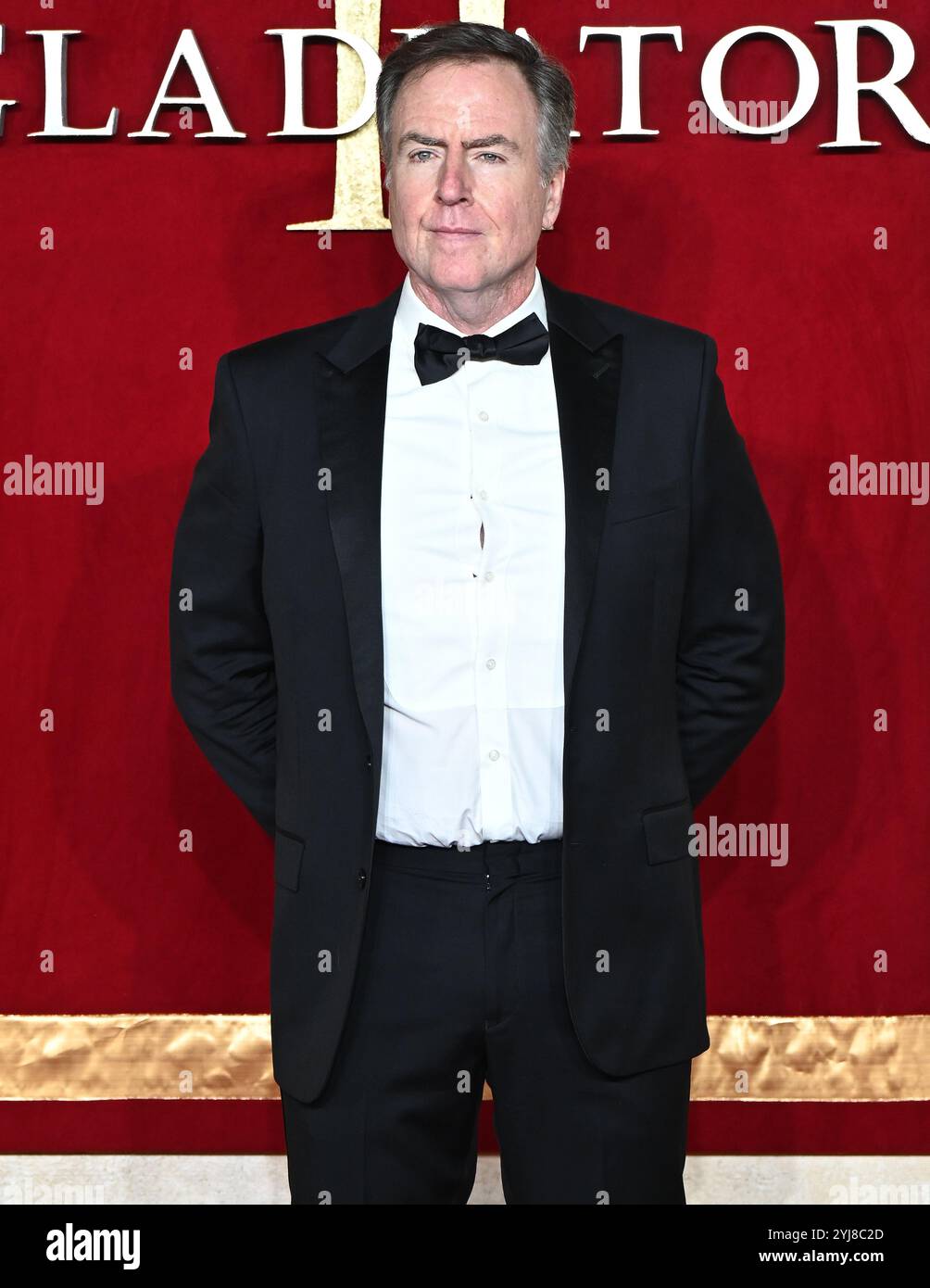 LONDON, GROSSBRITANNIEN. November 2024. David Scarpa besucht „Gladiator II“ die Royal Film Performance und Global Premiere im ODEON Luxe, Leicester Square in London, Großbritannien. (Foto von 李世惠/siehe Li/Picture Capital) Credit: Siehe Li/Picture Capital/Alamy Live News Stockfoto