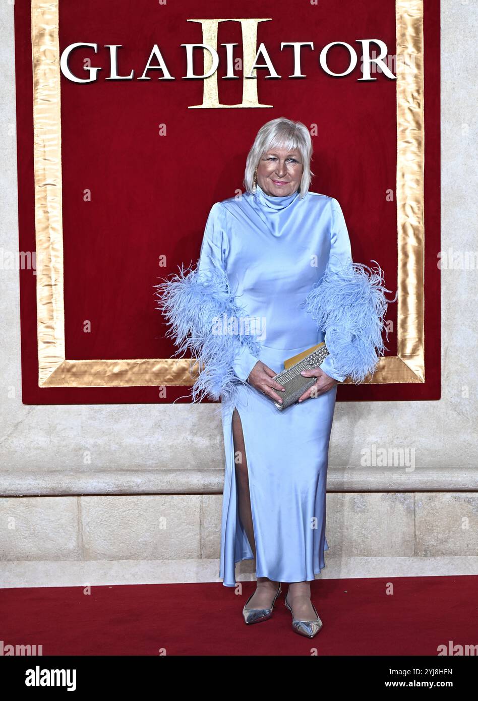 LONDON, GROSSBRITANNIEN. November 2024. Janty Yates besucht „Gladiator II“ die Royal Film Performance und Global Premiere im ODEON Luxe, Leicester Square in London, Großbritannien. (Foto von 李世惠/siehe Li/Picture Capital) Credit: Siehe Li/Picture Capital/Alamy Live News Stockfoto