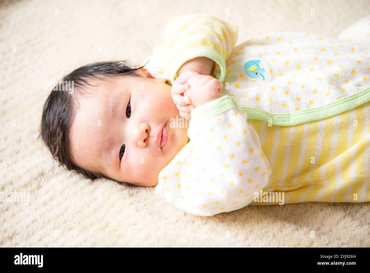 3 Monate altes Baby Stockfoto