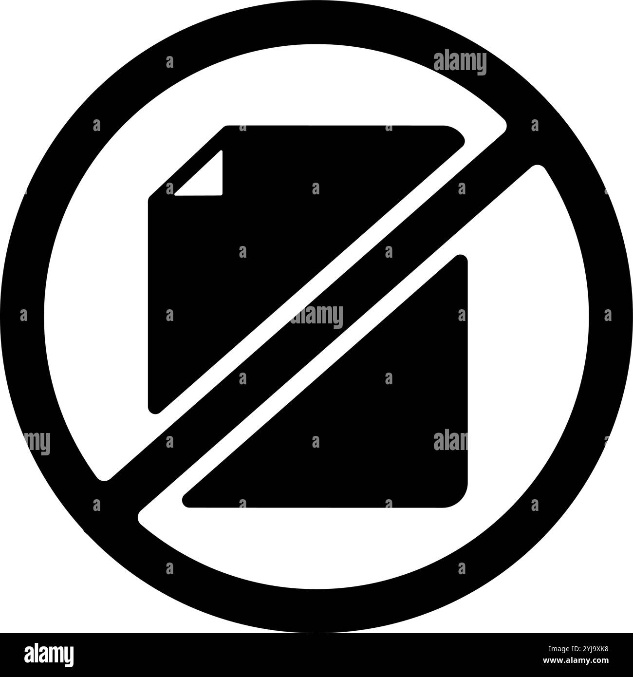 Abbildung des papierlosen Vektorsymbols Stock Vektor