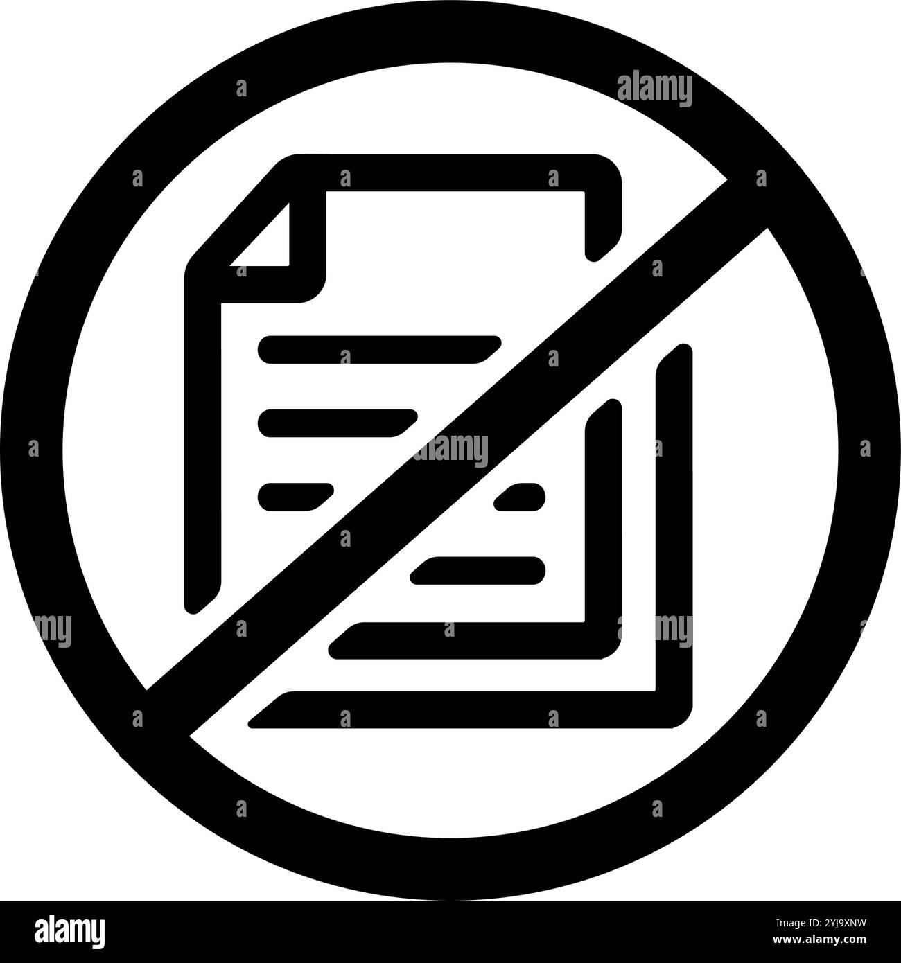 Abbildung des papierlosen Vektorsymbols Stock Vektor