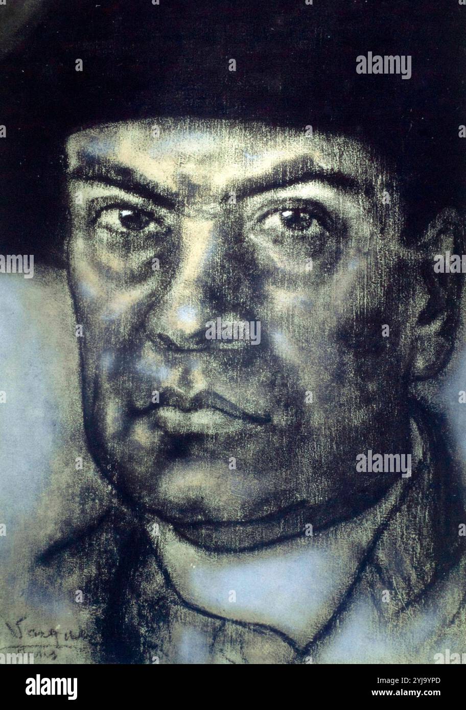 Rubén Darío (1867-1916, Poeta nicaragüense. Dibujo de Daniel Vázquez Díaz. Stockfoto Rubén Darío (1867-1916, Poeta nicaragüense. Dibujo de Daniel Vázquez Díaz. Stockfoto