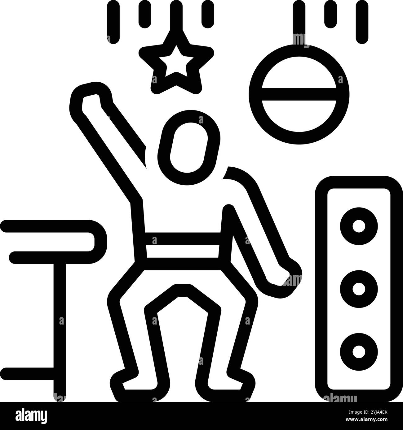 Symbol für Nachtclub, Tanz Stock Vektor