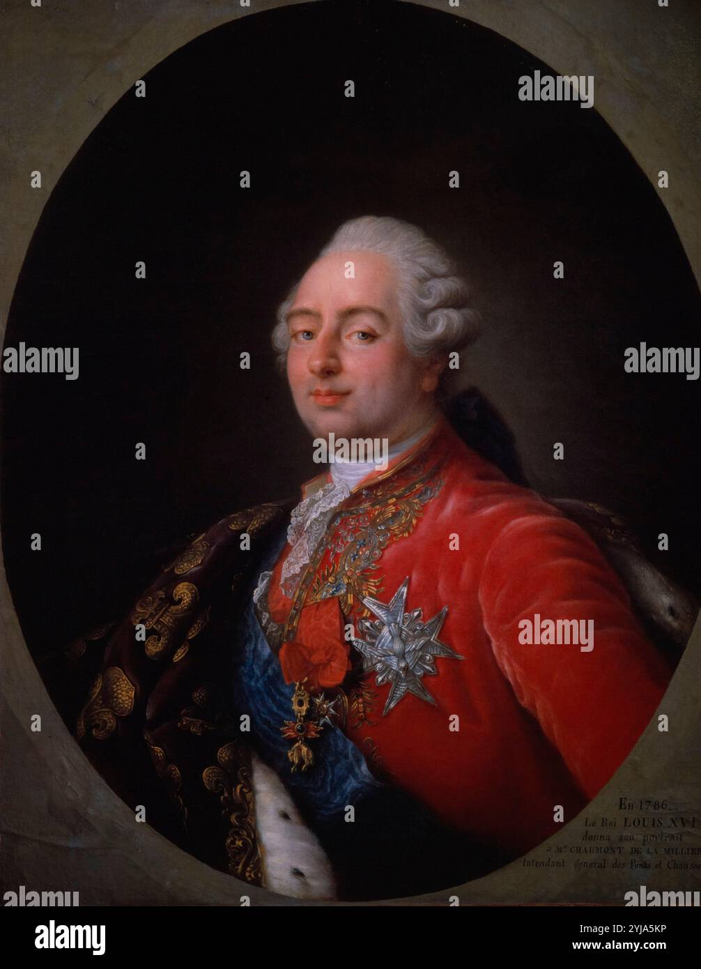 Louis XVI (1754-93), 1786, Öl auf Leinwand. Museum: MUSEE CARNAVALET, Paris, Frankreich. AUTOR: ANTOINE-FRANCOIS CALLET. Stockfoto