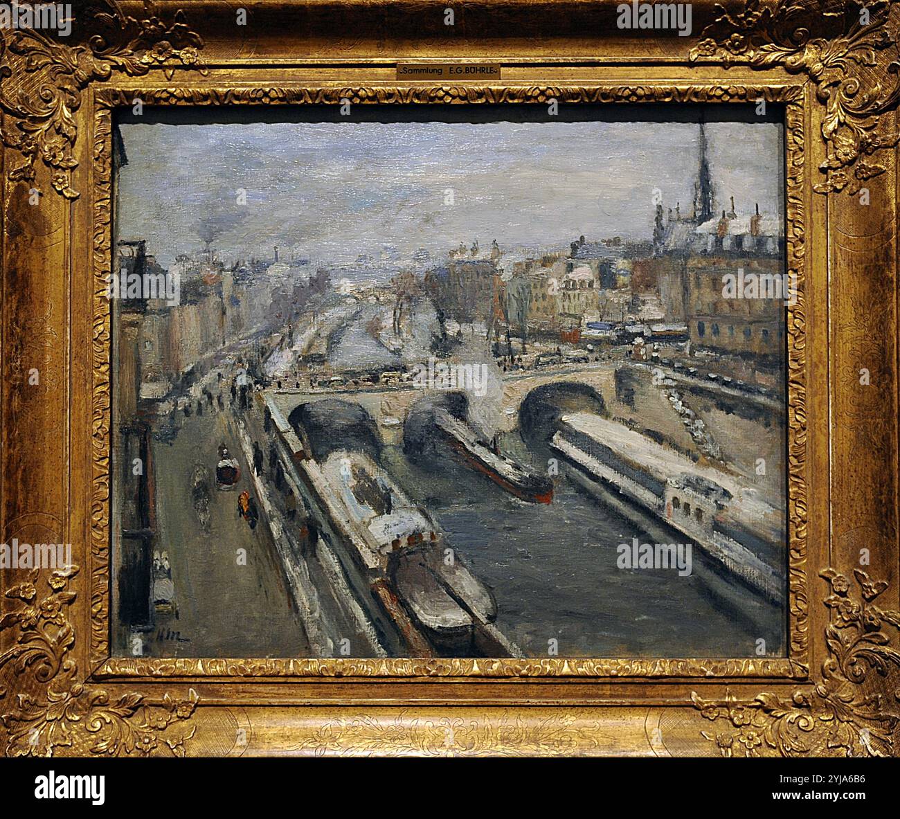 Henri Matisse (1869-1954). Pont Saint-Michel, Schnee Effekt 1897. Paris. Die Stiftung z. B. Bu hrle Sammlung. Zürich. Die Schweiz. Stockfoto