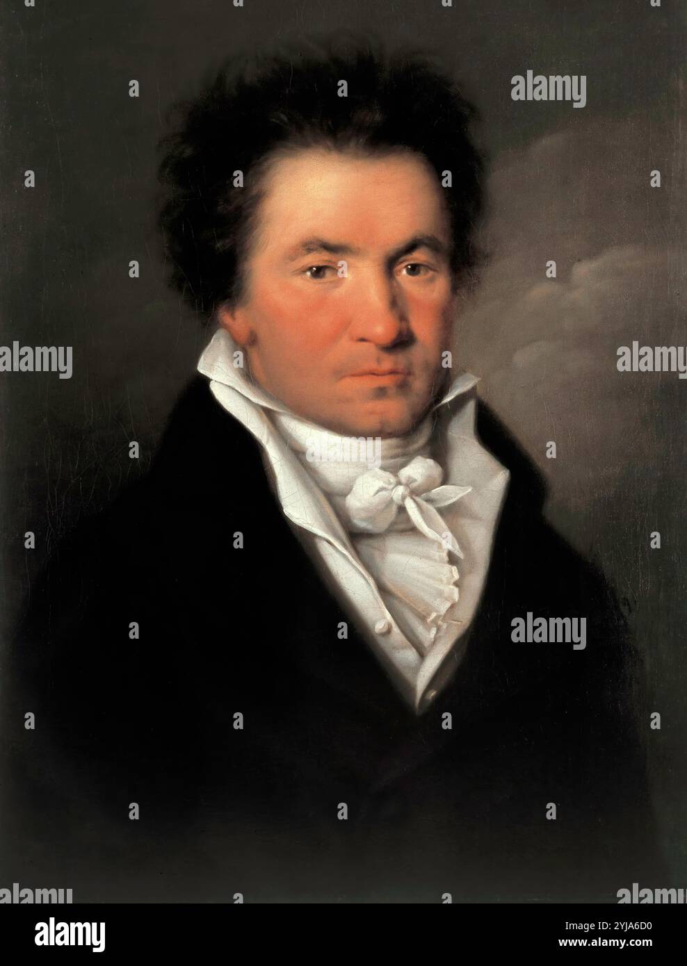 Willibrod Joseph Mähler / Porträt Ludwig van Beethoven, 1815, Öl auf Leinwand. MUSEUM: BEETHOVEN HOUSE, MADRID, DEUTSCHLAND. AUTOR: WILLIBROD JOSEPH MAHLER. Stockfoto