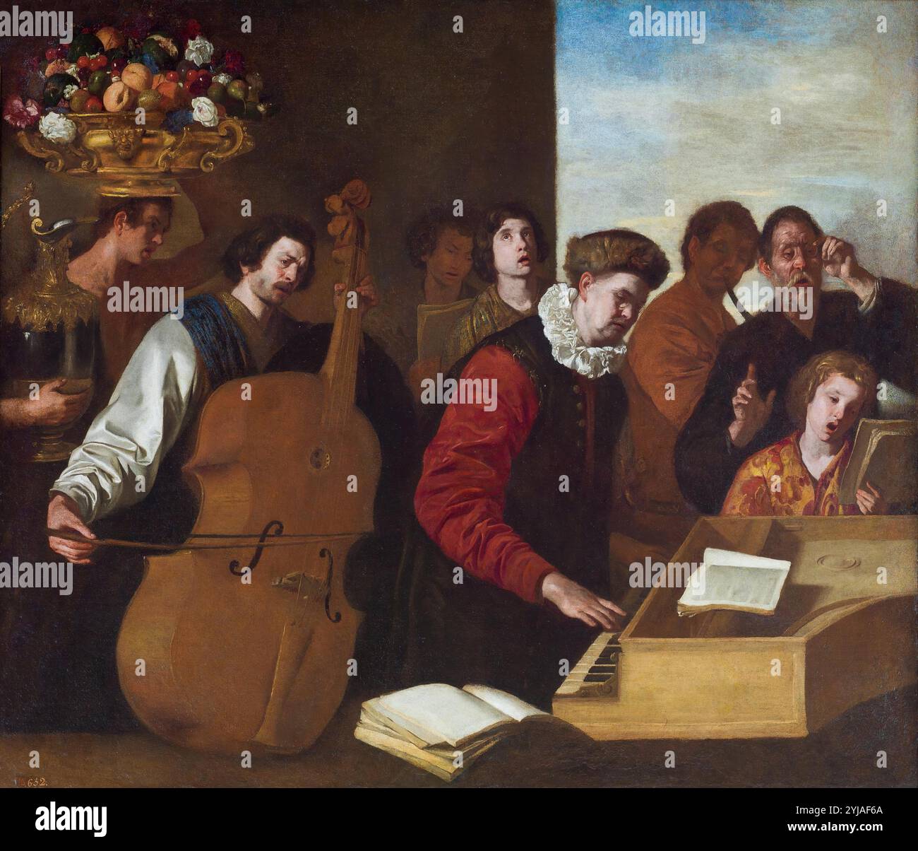 Aniello Falcone / 'das Konzert', ca. 1640, italienische Schule, Öl auf Leinwand, 109 cm x 127 cm, P00087. MUSEUM: MUSEO DEL PRADO, MADRID, SPANIEN. Stockfoto