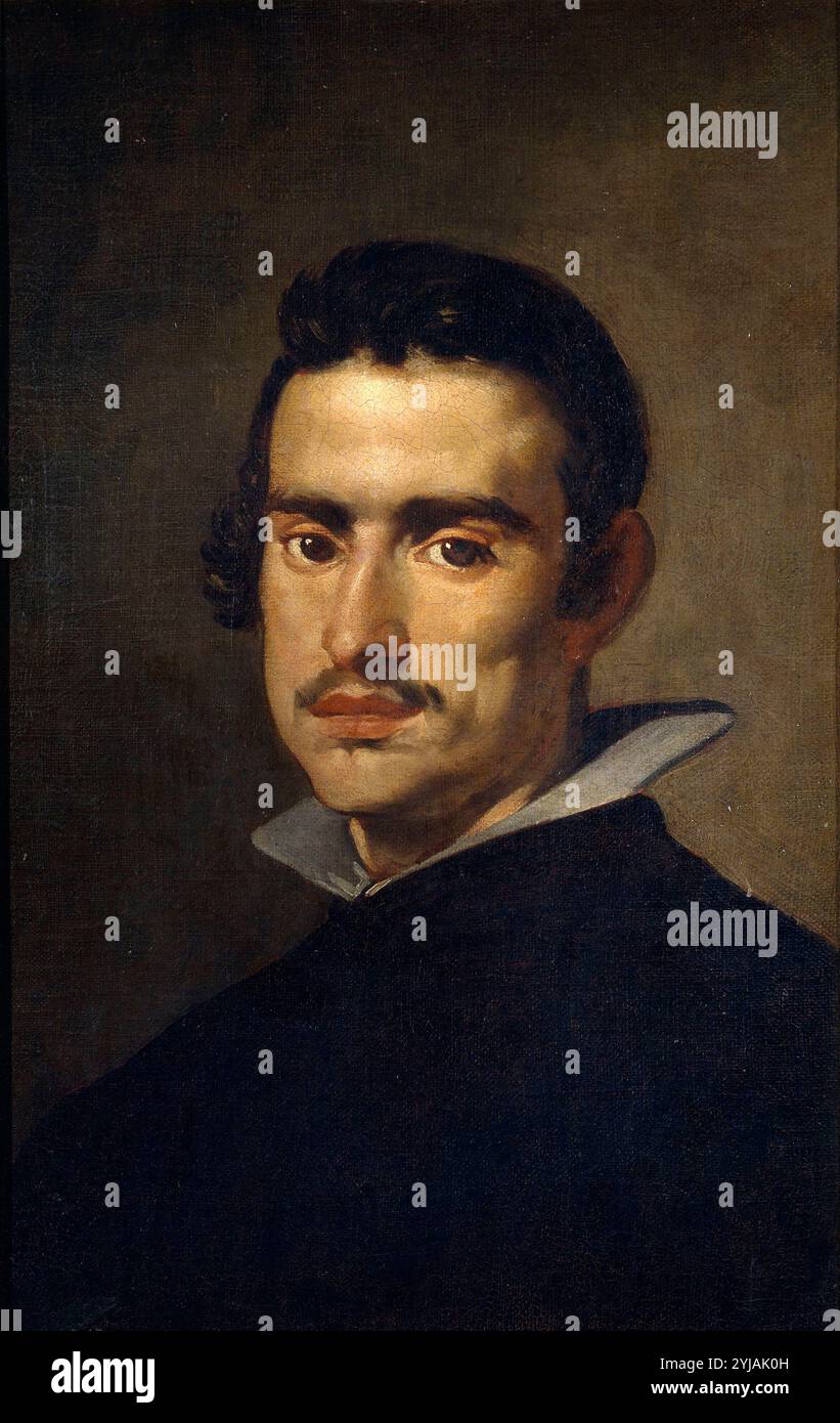 Diego Rodríguez de Silva y Velázquez / 'Portrait of a man', ca. 1623, spanische Schule, Öl auf Leinwand, 55,5 cm x 38 cm, P01224. MUSEUM: MUSEO DEL PRADO, MADRID, SPANIEN. Stockfoto