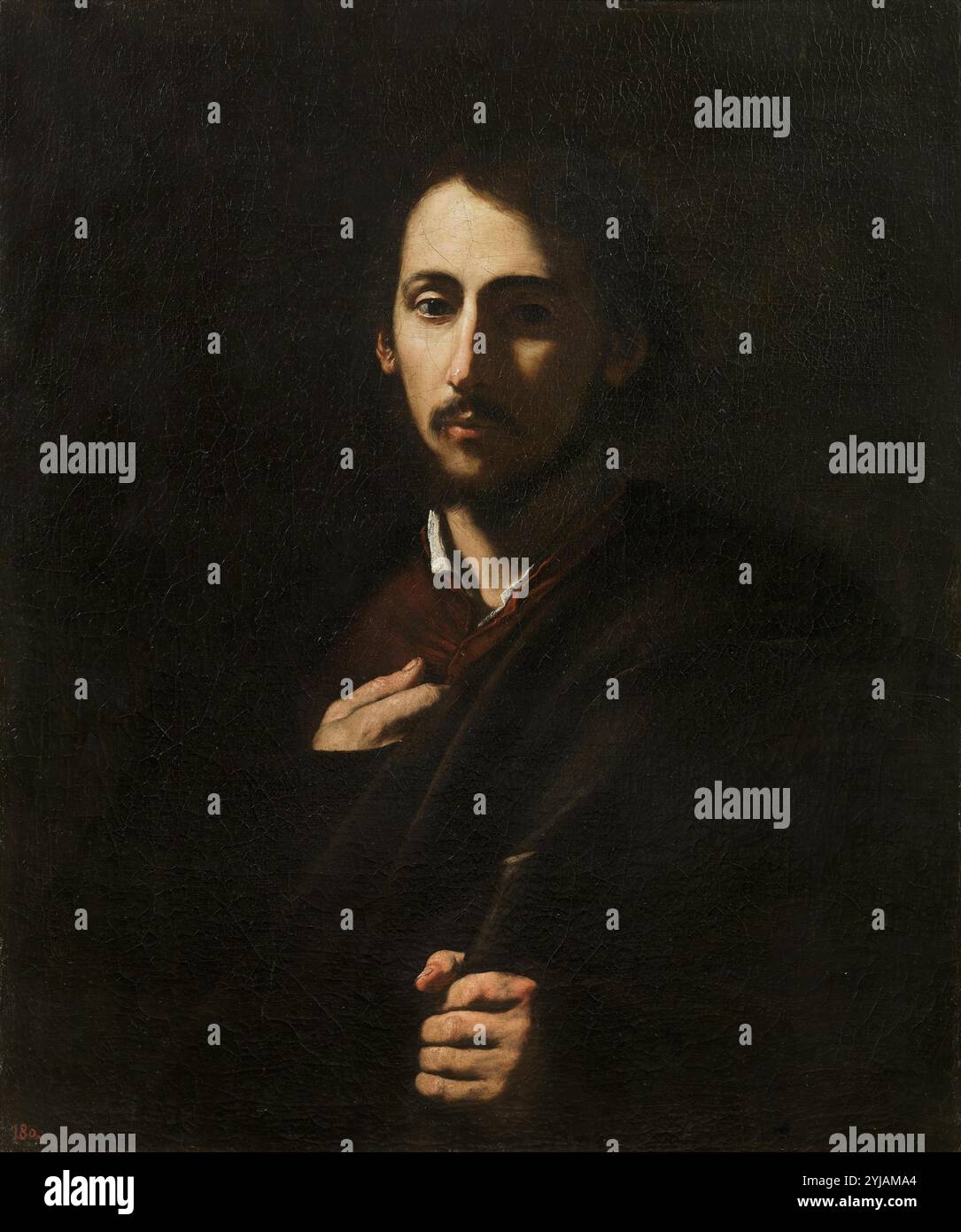 José de Ribera / „Saint James the Greater“, 1630-1635, spanische Schule, Öl auf Leinwand, 77 cm x 65 cm, P01089. MUSEUM: MUSEO DEL PRADO, MADRID, SPANIEN. Stockfoto