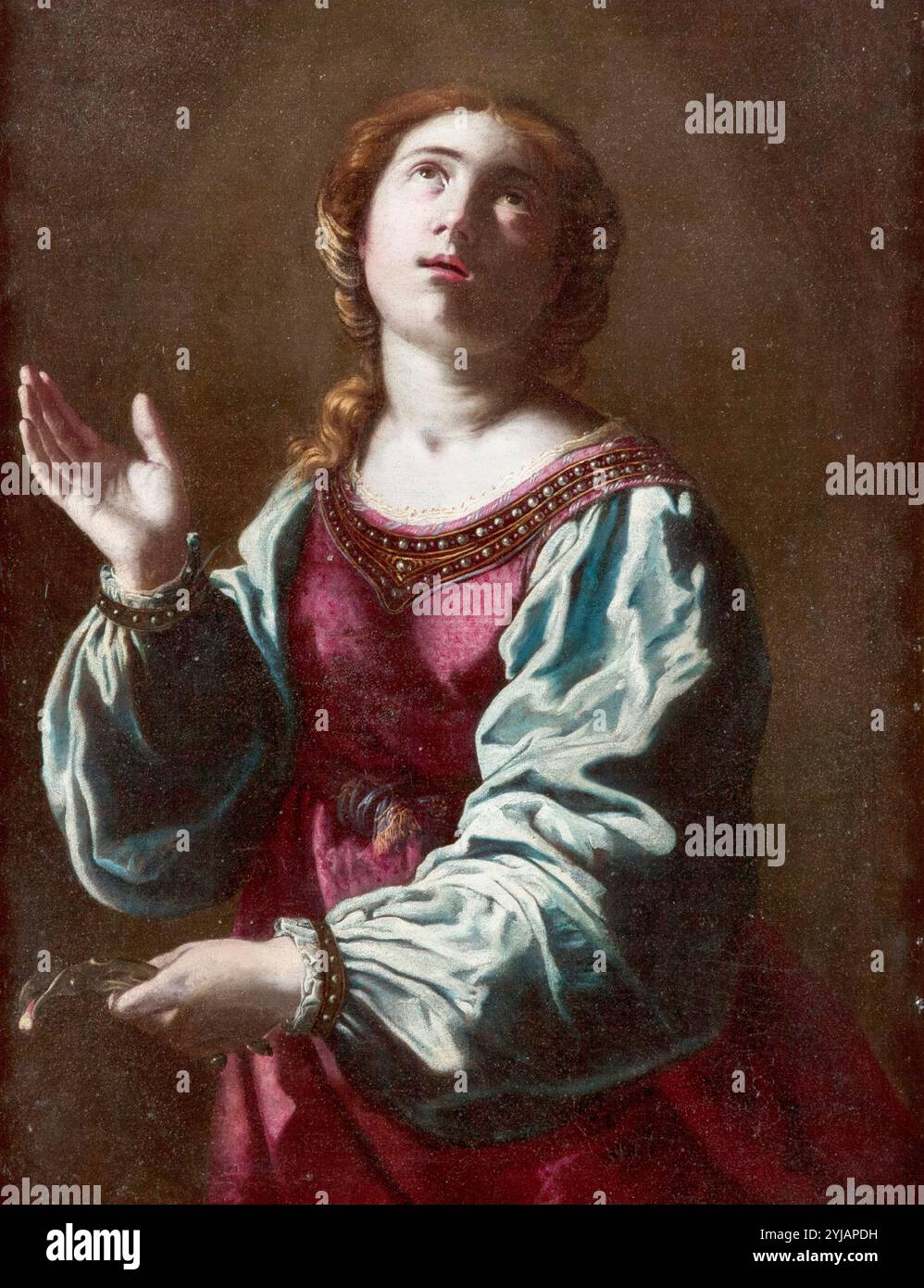 Artemisia Gentileschi, Saint Apollonia (Santa Apollonia), Ölgemälde auf Leinwand, 1642-1644 Stockfoto