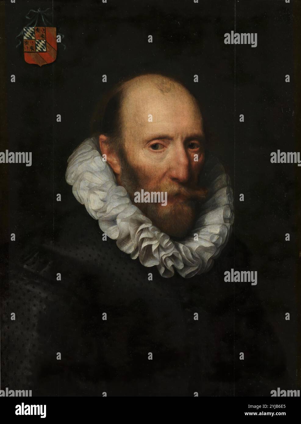 Michiel Janszoon van Mierevelt / 'Retrato de un señor de la familia Van Beijeren van Schagen (¿Johan van Beijeren van Schagen?)', 1610-1615, Holländische Schule, Öl auf Leinwand, 63 cm x 48 cm, P02977. MUSEUM: MUSEO DEL PRADO, MADRID, SPANIEN. VERFASSER: MICHIEL JANSZOON VAN MIEREVELT. Stockfoto