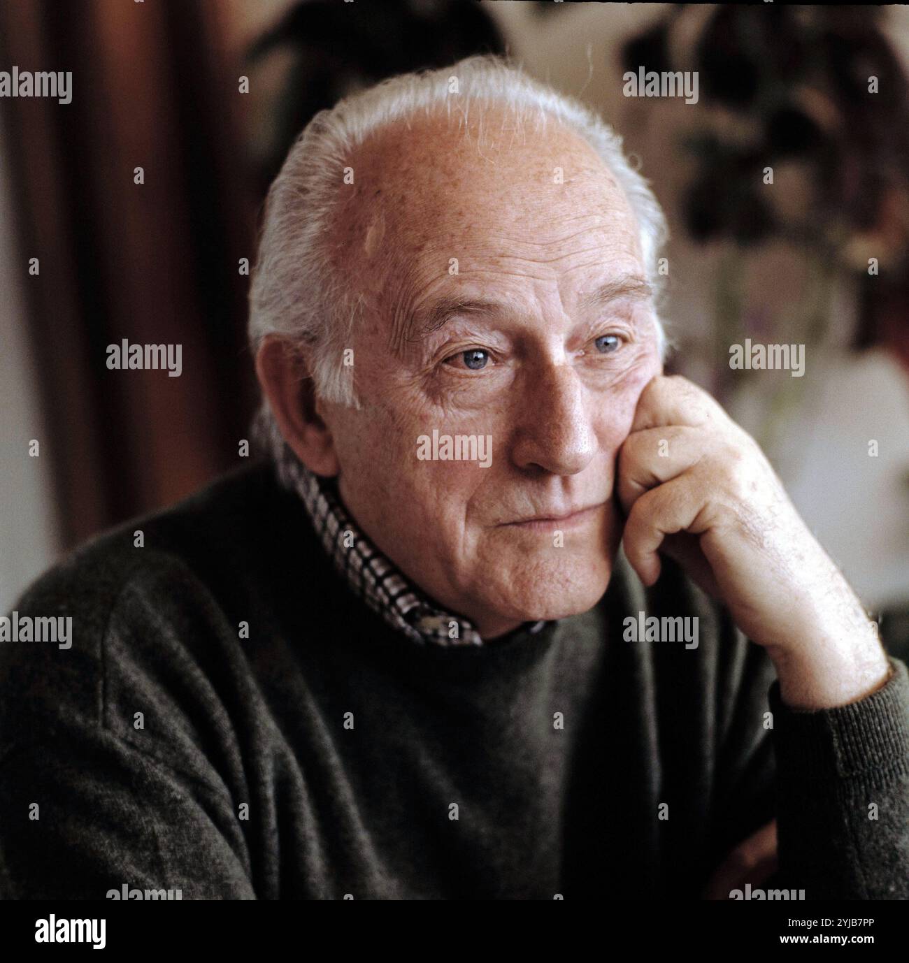 MINGOTE, Antonio. HUMORISTA DIBUJANTE Y ESPAÑOL. SITGES 1917 -. FOTOGRAFIA DEL AÑO 1989. Stockfoto