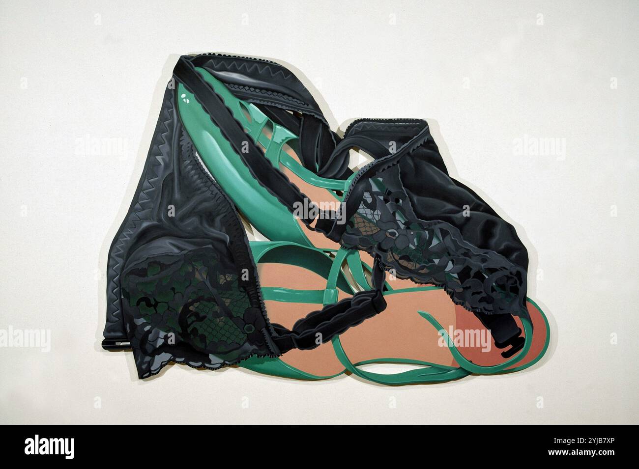 WESSELMANN, Tom. PINTOR NORTEAMERICANO. 1931 - 2004. "Schwarzen BH und grüne Schuhe', AÑO 1982. Stockfoto