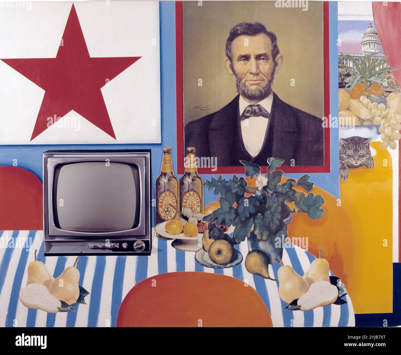 WESSELMANN, Tom. PINTOR NORTEAMERICANO. 1931 - 2004. "Noch immer leben/28', AÑO 1963. Stockfoto