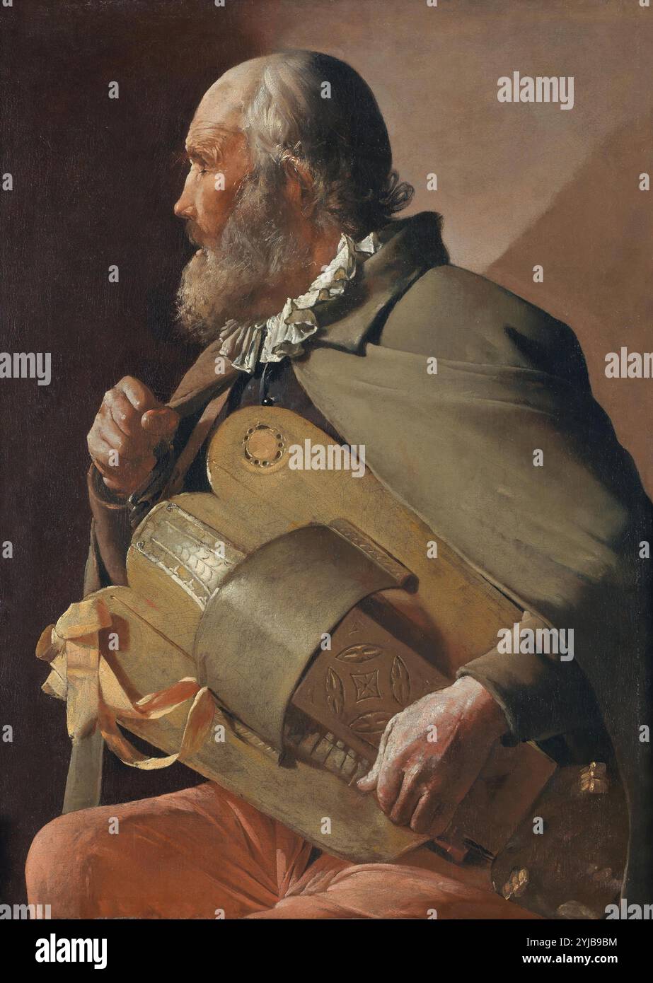 Georges de La Tour / 'Blind Hurdy-Gurdy Player', 1610-1630, Französische Schule, Öl auf Leinwand, 86 cm x 62,5 cm, P07613. MUSEUM: MUSEO DEL PRADO, MADRID, SPANIEN. Stockfoto Georges de La Tour / 'Blind Hurdy-Gurdy Player', 1610-1630, Französische Schule, Öl auf Leinwand, 86 cm x 62,5 cm, P07613. MUSEUM: MUSEO DEL PRADO, MADRID, SPANIEN. Stockfoto