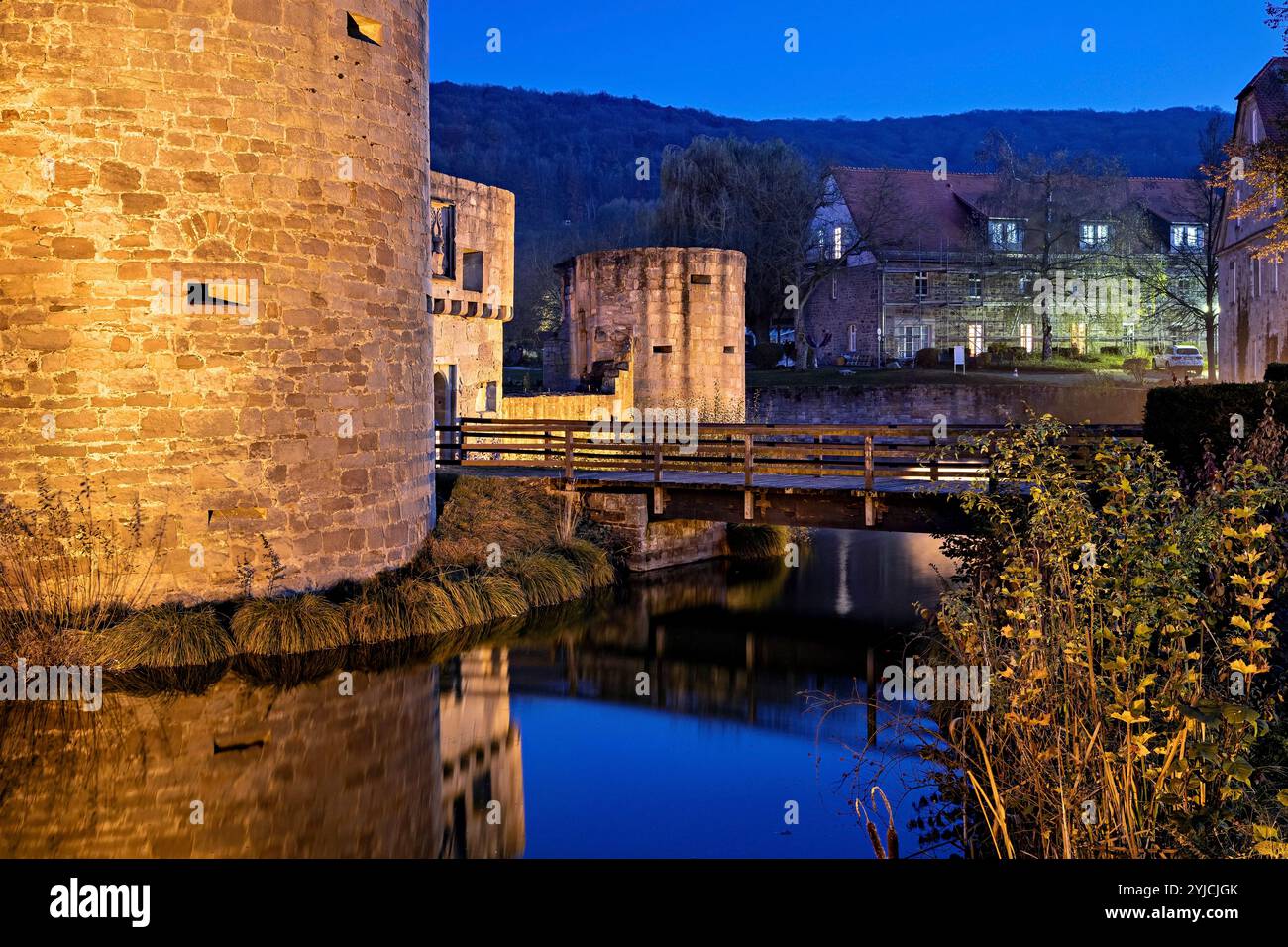 Die Burgruine Friedewald in Hessen Stockfoto