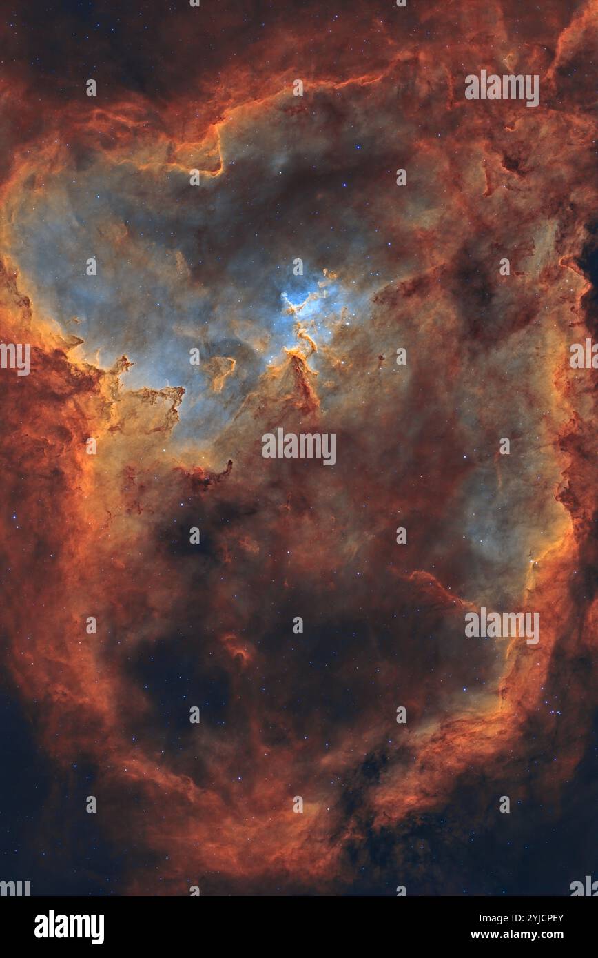 Im Inneren des Herznebels (IC1805) Stockfoto