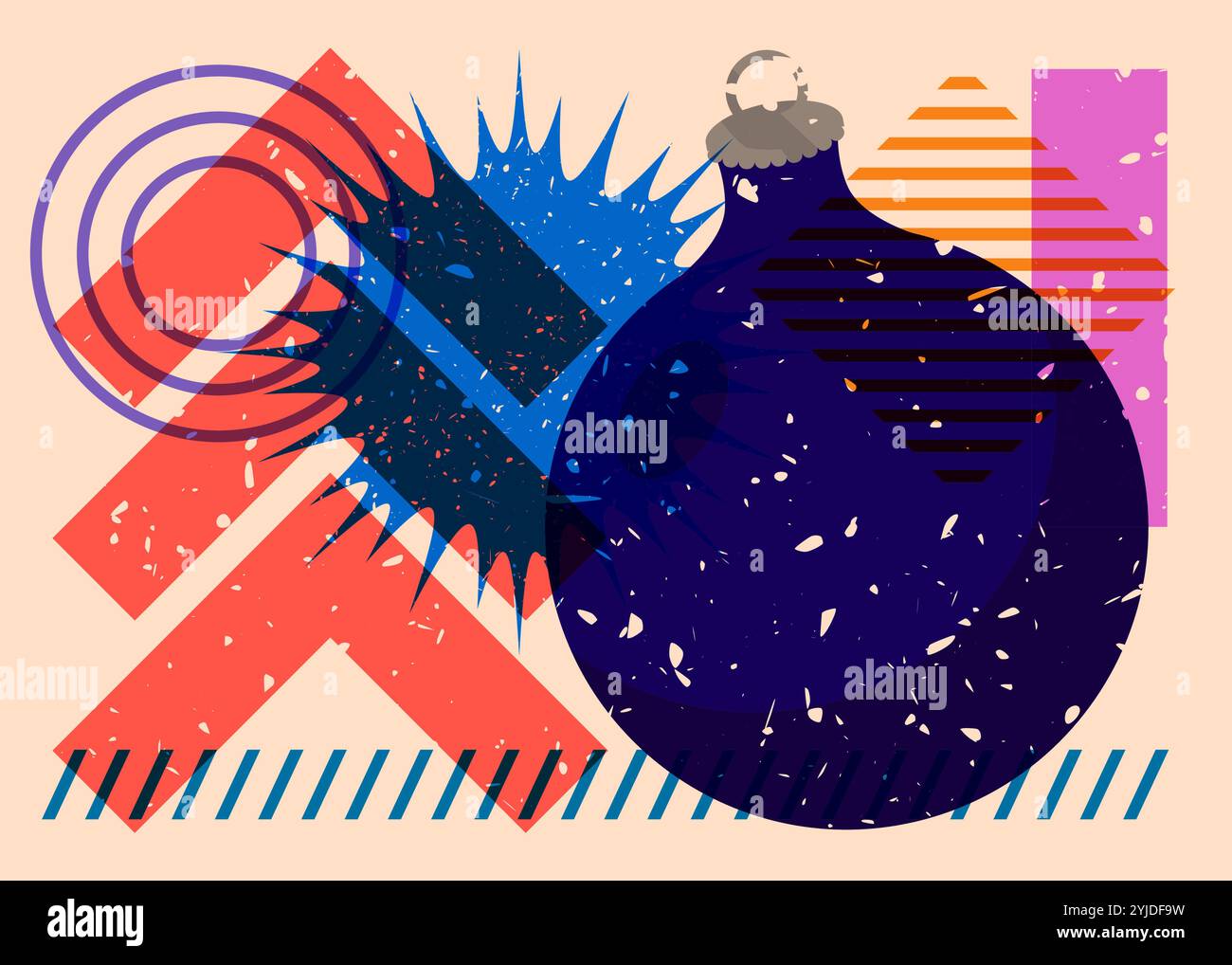 Weihnachten, Ornament, Feier, Kreis, Dekorieren, Dekoration, Eleganz, Event, Mode, Modisch, Gruß, Karte, Urlaub, Knick Knack, Luxus, Stock Vektor