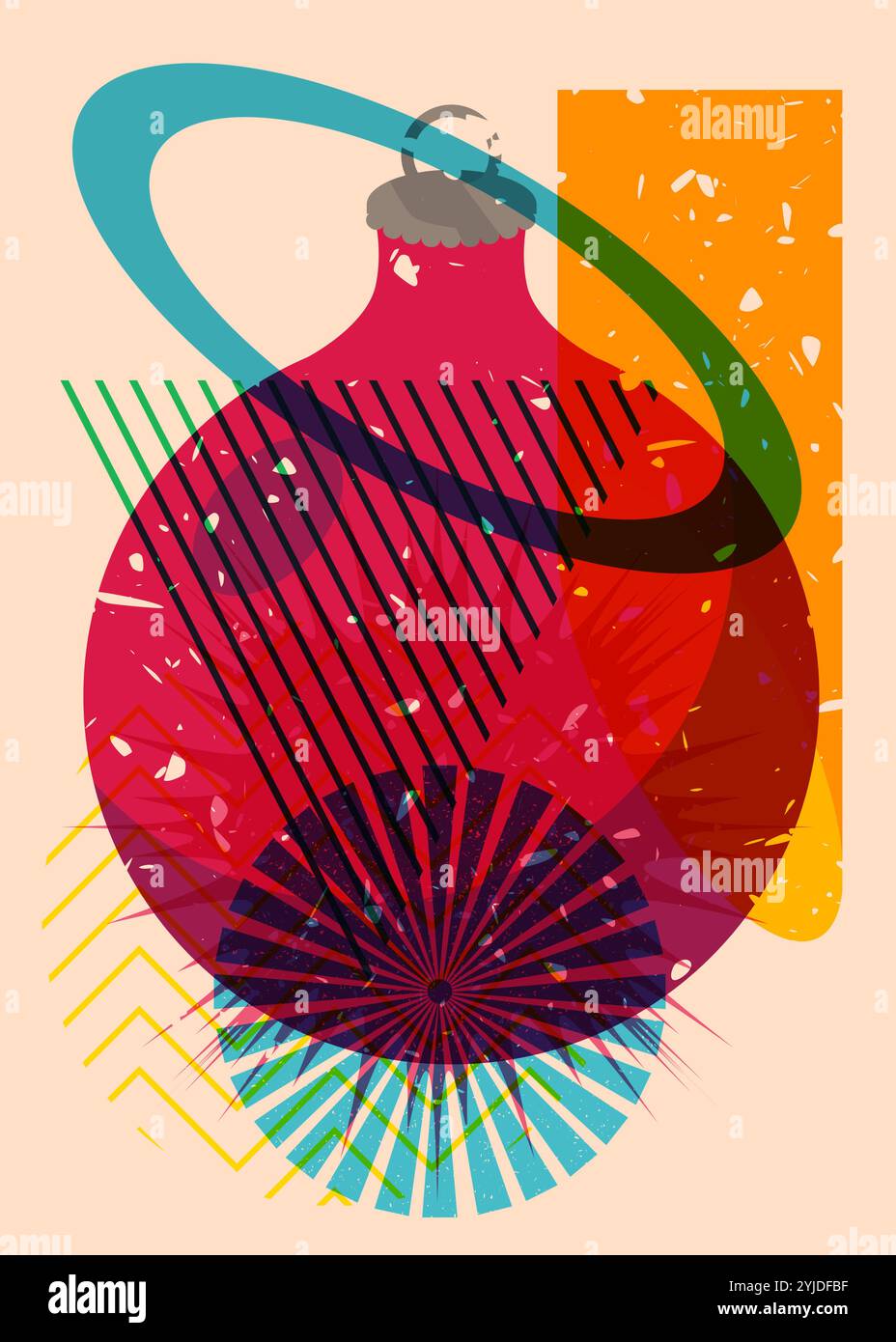 Weihnachten, Ornament, Feier, Kreis, Dekorieren, Dekoration, Eleganz, Event, Mode, Modisch, Gruß, Karte, Urlaub, Knick Knack, Luxus, Stock Vektor