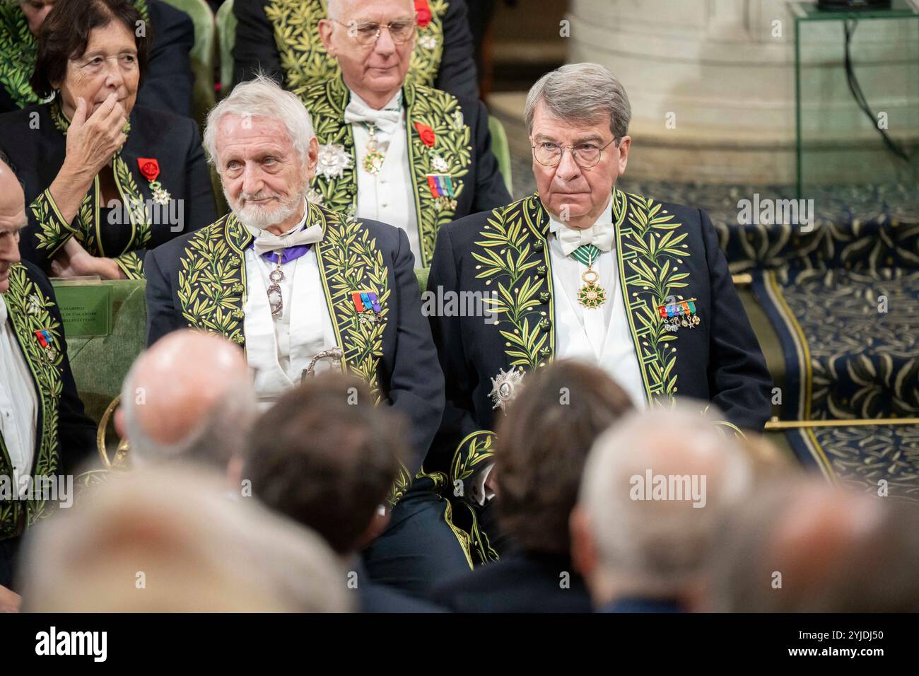 Paris, Frankreich. November 2024. Xavier Darcos während der feierlichen Präsentation der 9. Ausgabe des Dictionnaire de l’Academie Francaise (Wörterbuch der Französischen Akademie), des offiziellen Wörterbuchs der Französischen Sprache in Paris am 14. November 2024. Foto: Eliot Blondet/ABACAPRESS. COM Credit: Abaca Press/Alamy Live News Stockfoto