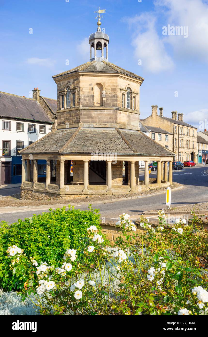 Barnard Castle Market Cross Buttermarkt oder Break's Folley im Zentrum der Marktstadt Barnard Castle England Großbritannien GB Europa Stockfoto