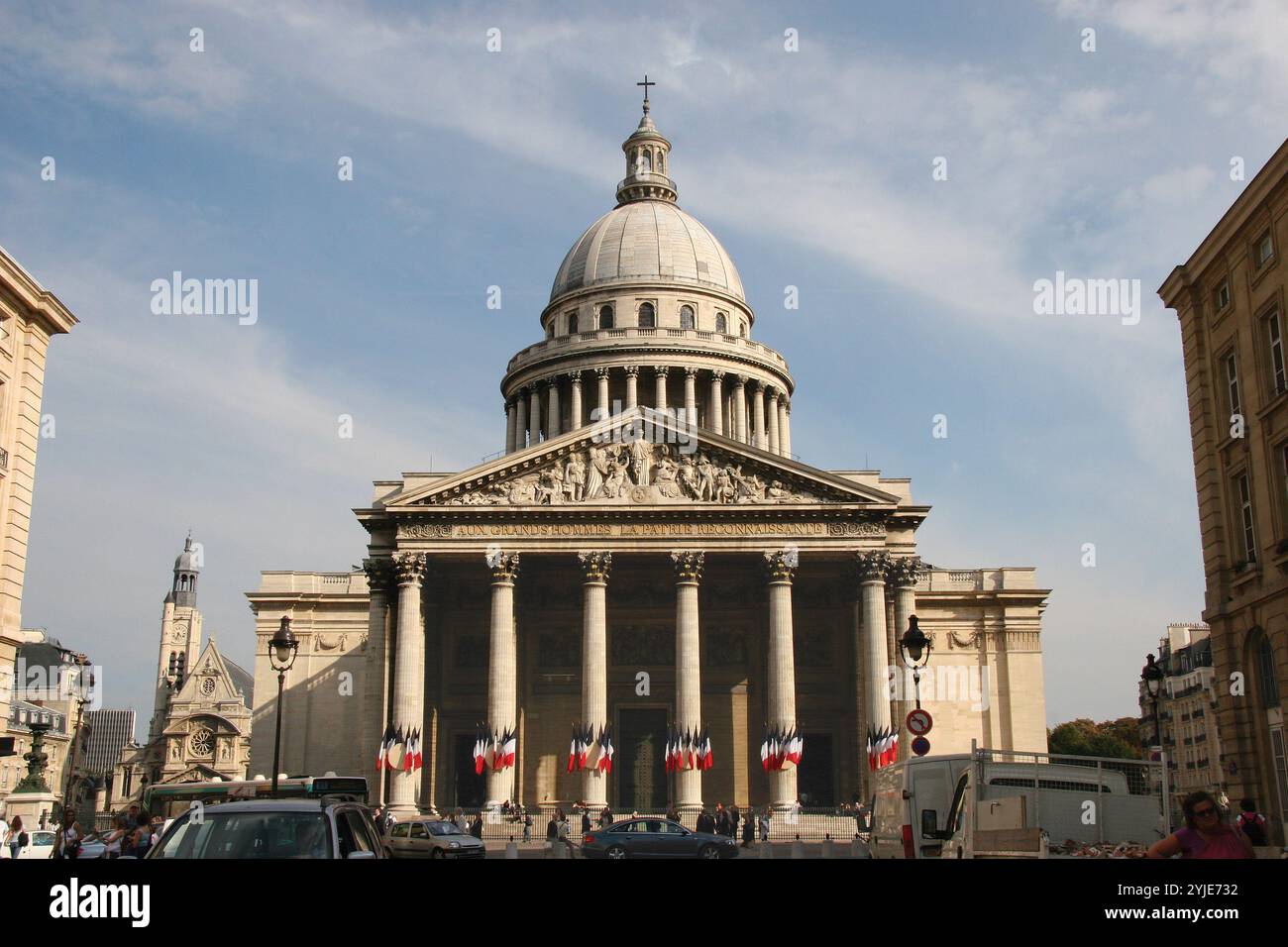 Frankreich. Paris. Das Panthéon. Stil des Neoklassizismus. 1758-1790. Architekt: Jacques-Germain Soufflot und Jean-Baptiste Rondelet. Stockfoto