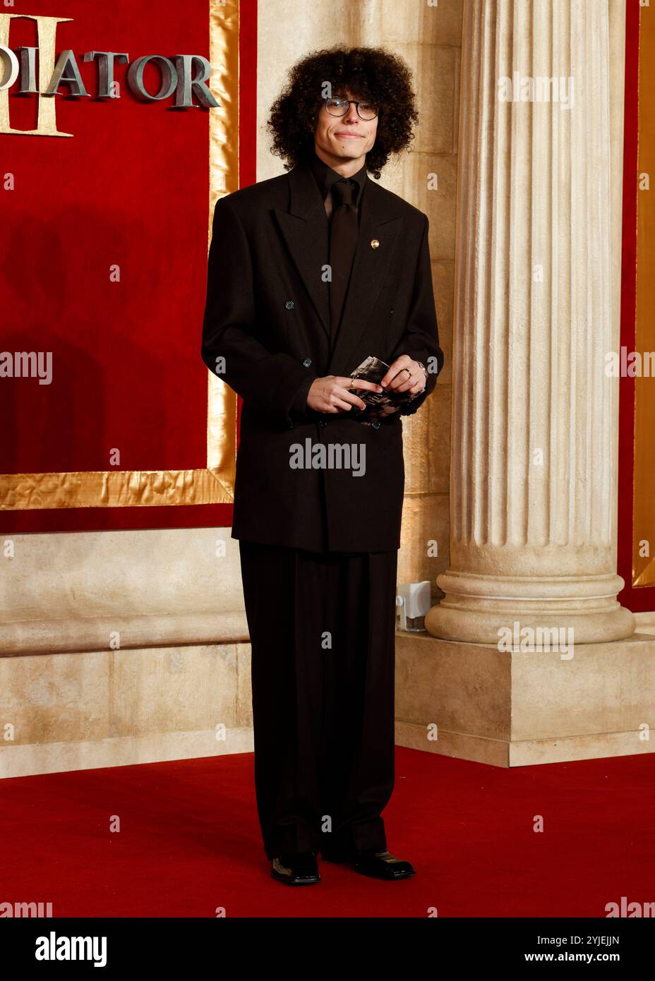 London, Großbritannien. November 2024. Reece Feldman nimmt an der Gladiator II the Royal Film Performance und Global Premiere im Odeon Luxe am Leicester Square in London Teil. (Foto: Cat Morley/SOPA Images/SIPA USA) Credit: SIPA USA/Alamy Live News Stockfoto