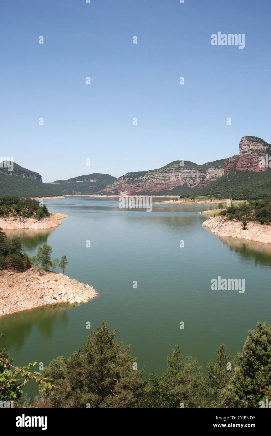 Spanien. Katalonien. SAU Reservoir, am Fluss Ter. Stockfoto