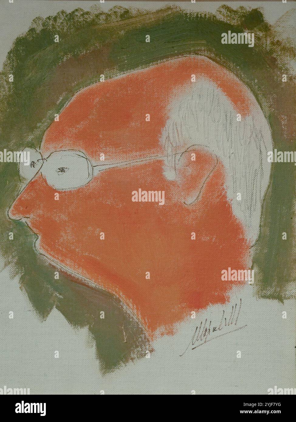 Manuel Capdevilla / Selbstporträt, 20. Jahrhundert, Gemälde. AUTOR: MANUEL CAPDEVILA I MASSANA. Stockfoto